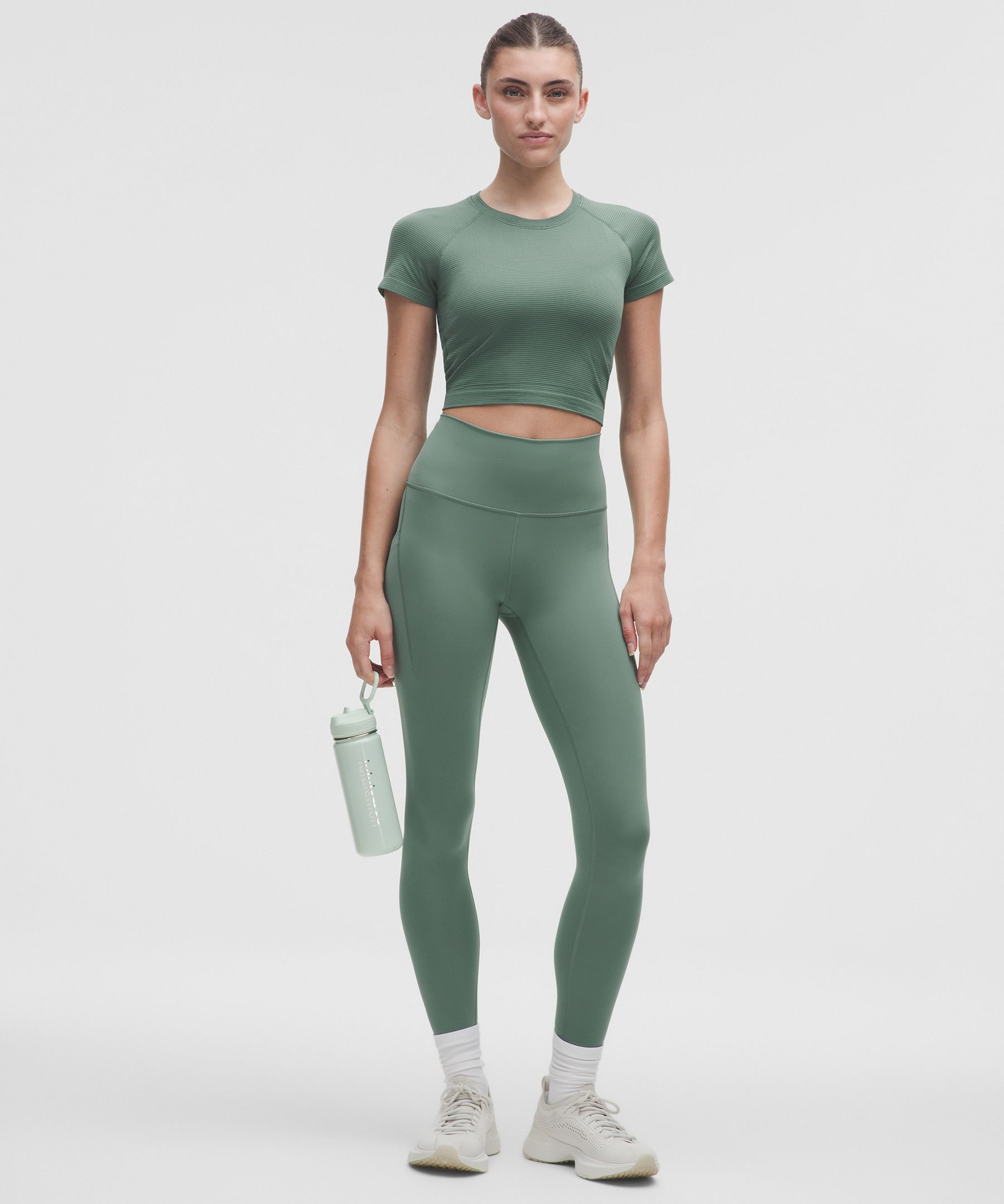 Lululemon Swiftly Tech Cropped Short-sleeve Shirt 2.0