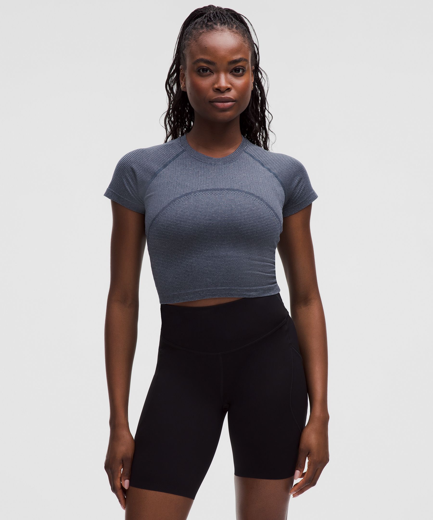 Lululemon Swiftly Tech Cropped Short-sleeve Shirt 2.0
