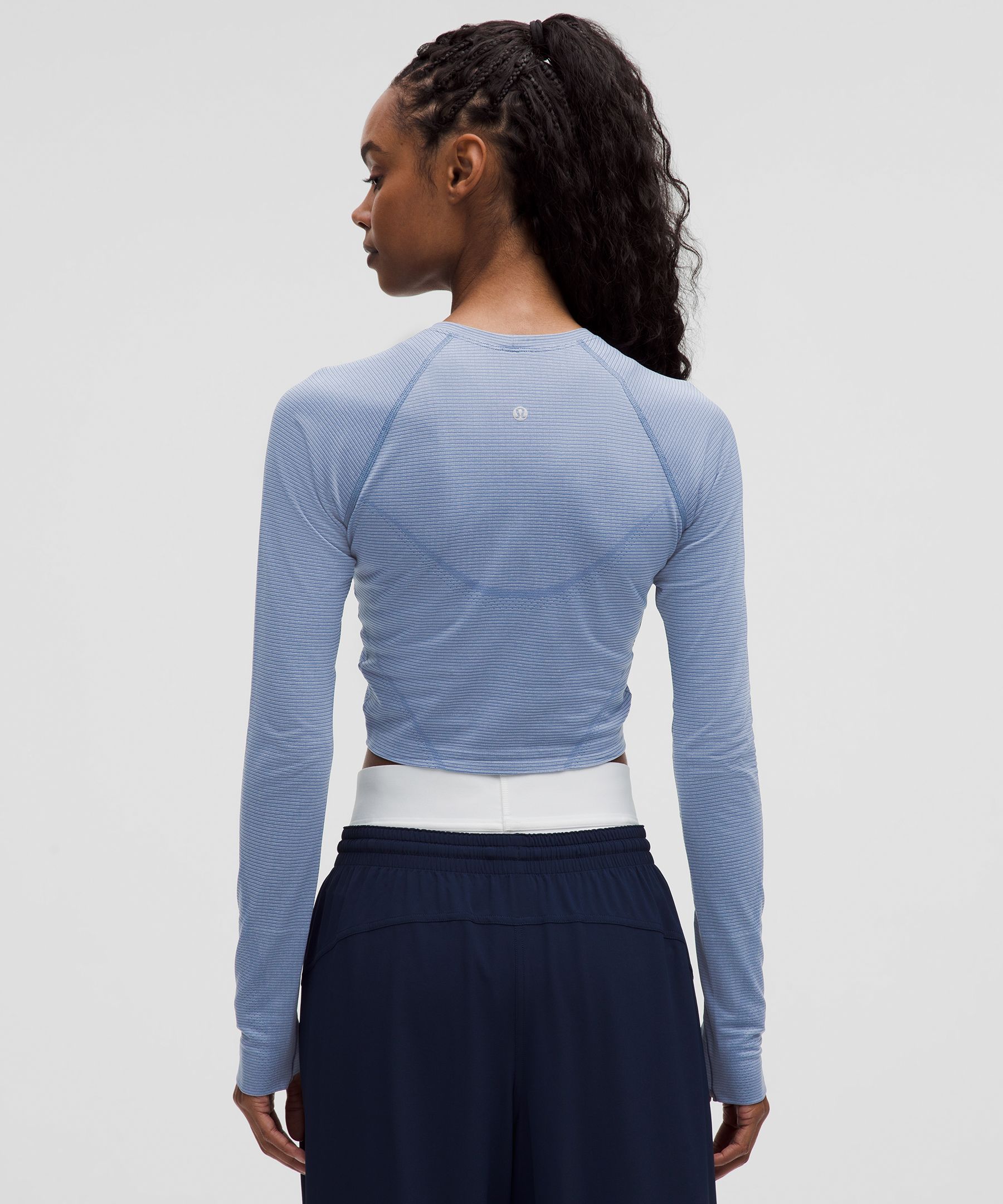 Lululemon Swiftly Tech Cropped Long-sleeve Shirt 2.0