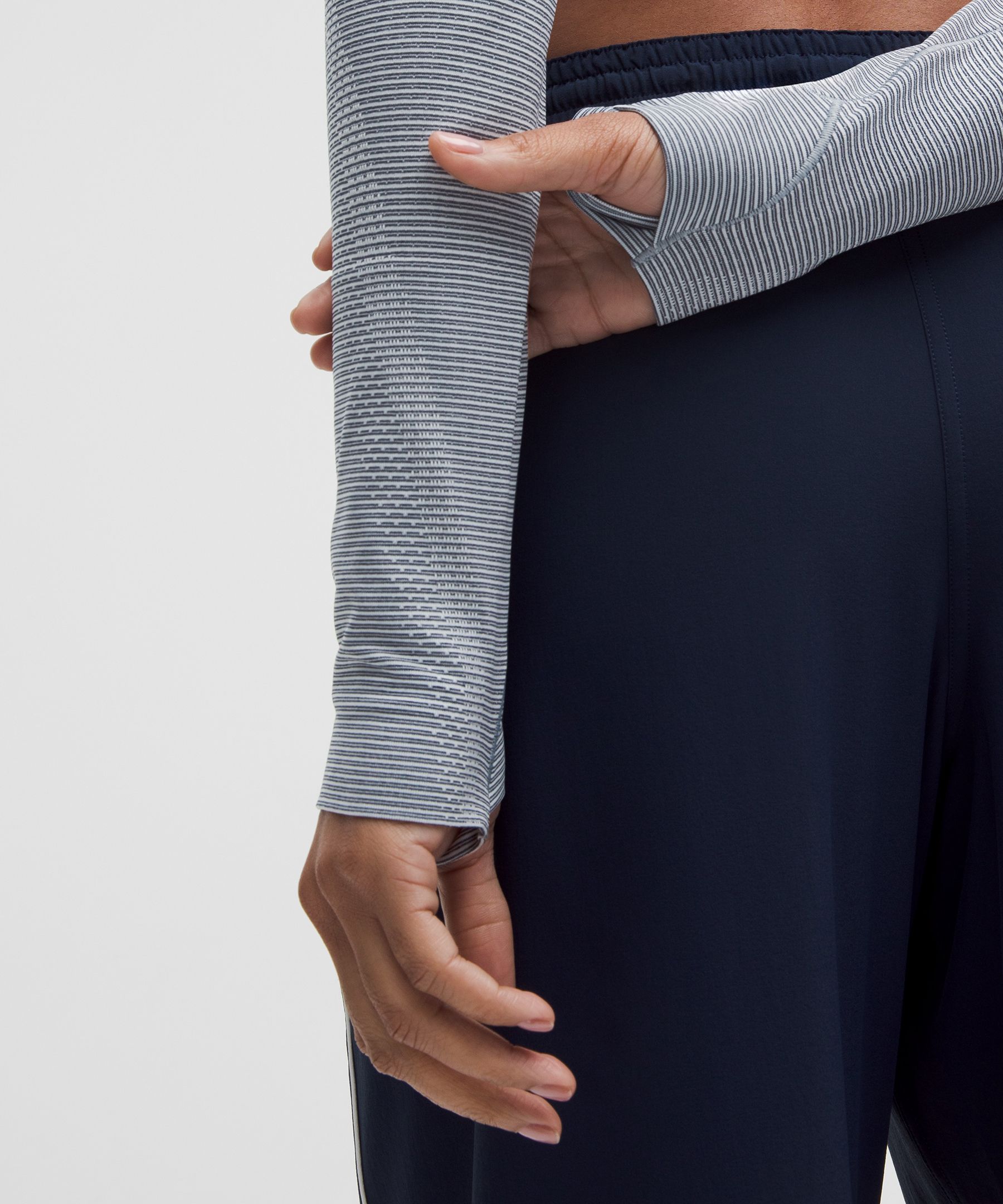 Lululemon Swiftly Tech Cropped Long-sleeve Shirt 2.0 In Blue