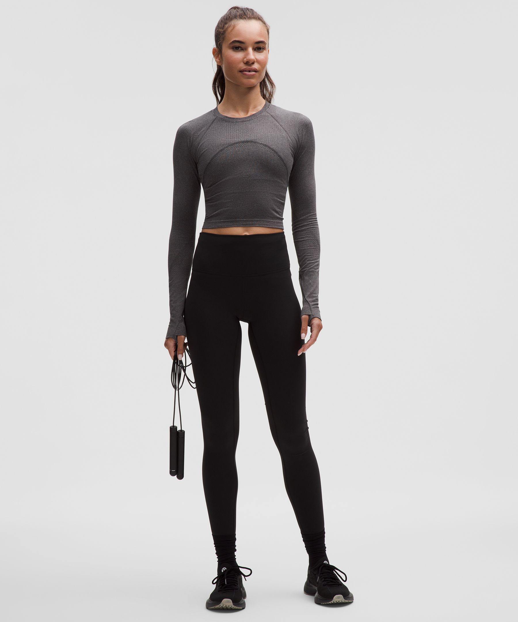 Lululemon Swiftly Tech Cropped Long-sleeve Shirt 2.0