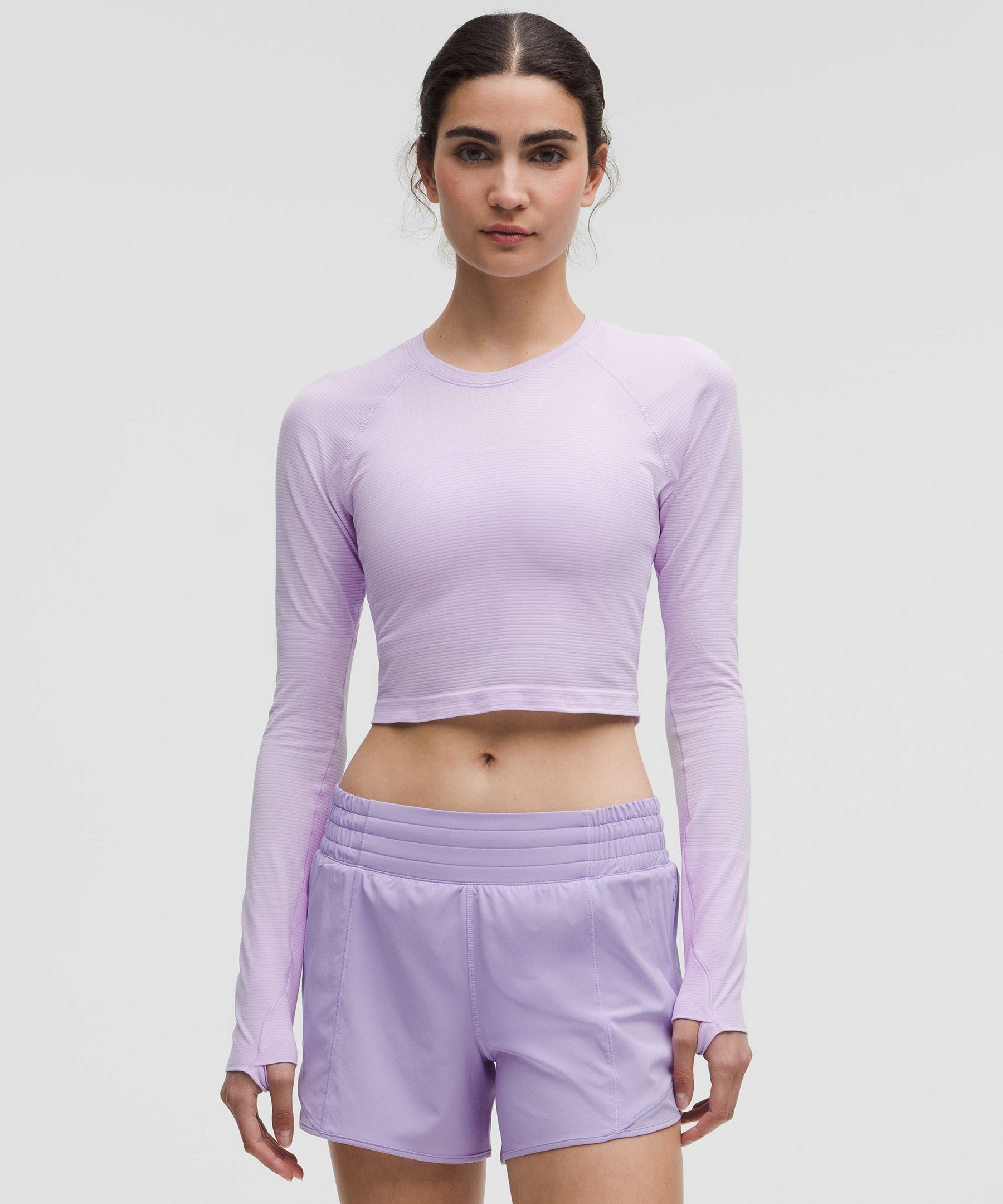 Lululemon Swiftly Tech Cropped Long-sleeve Shirt 2.0
