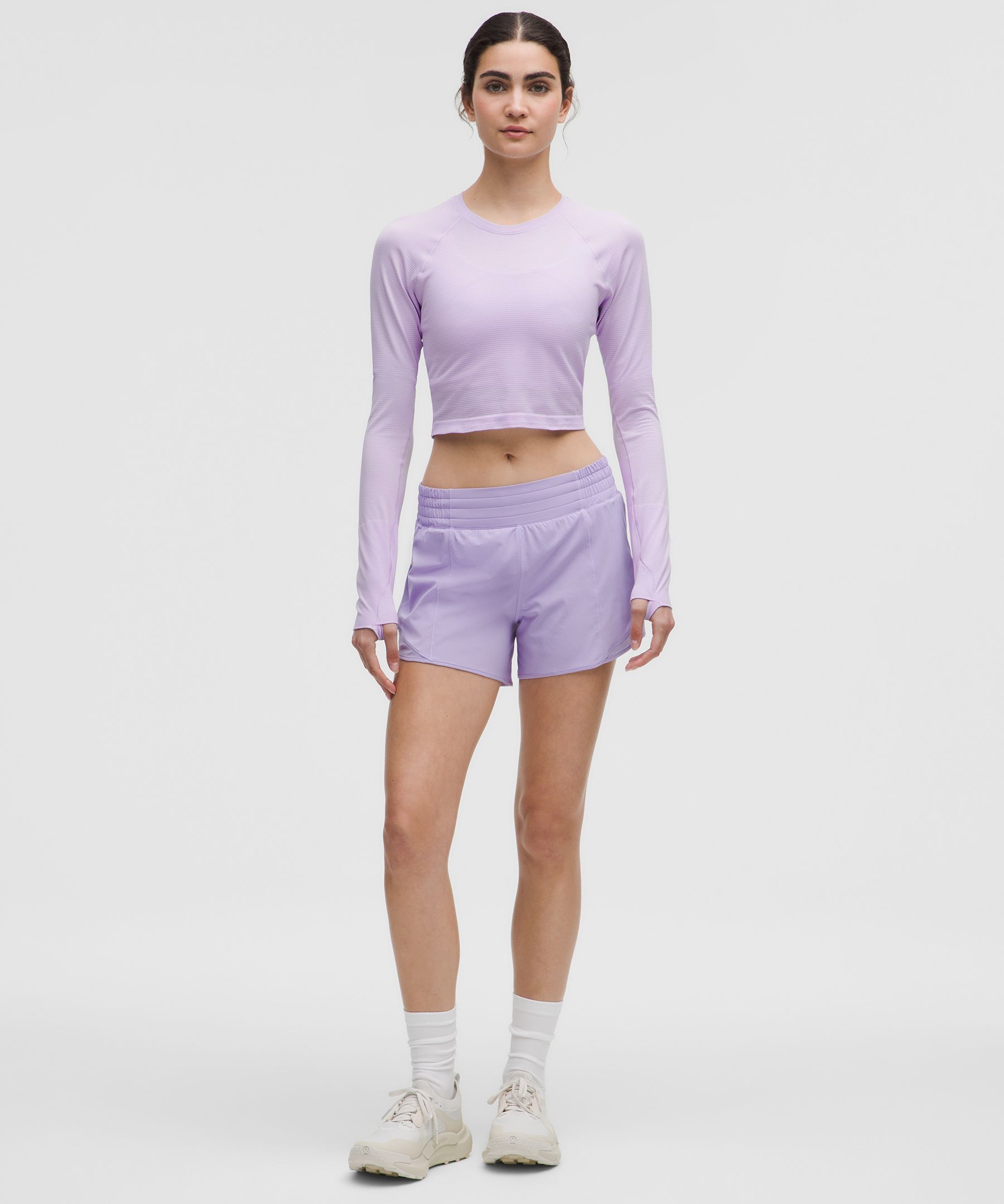 Lululemon Swiftly Tech Cropped Long-sleeve Shirt 2.0