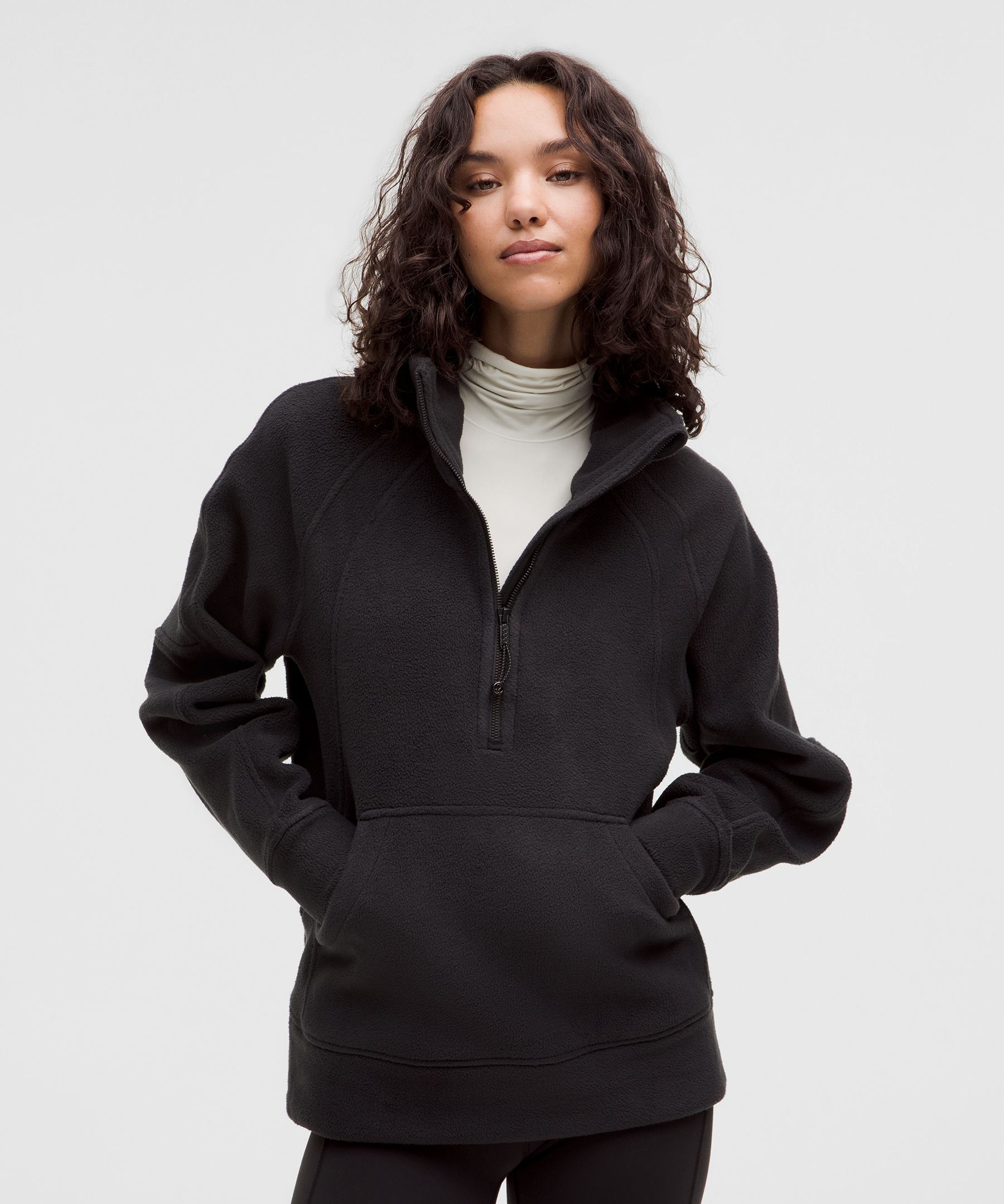 Scuba Tumbled Fleece Funnel-Neck Half Zip