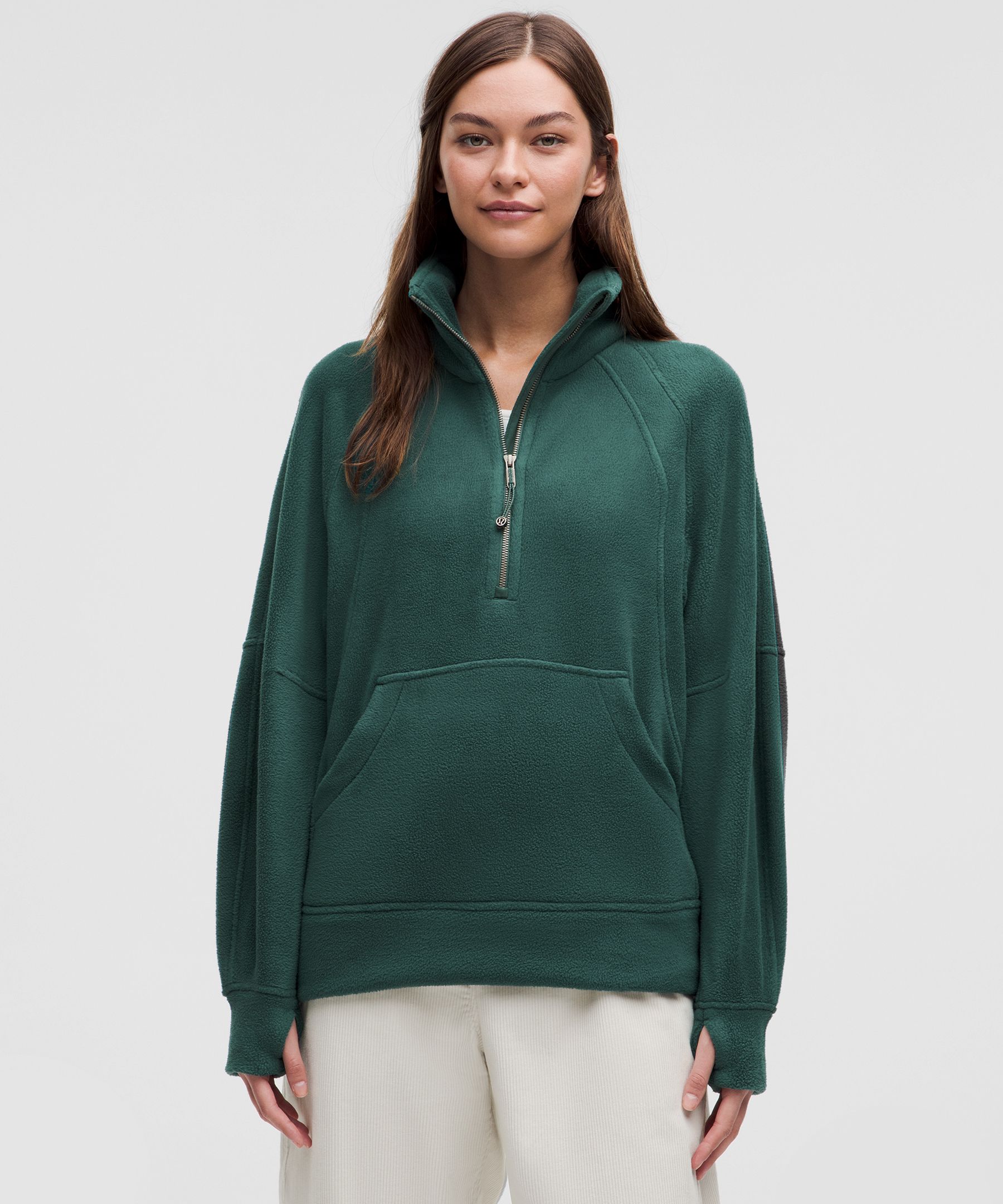 Scuba Tumbled Fleece Funnel-Neck Half Zip