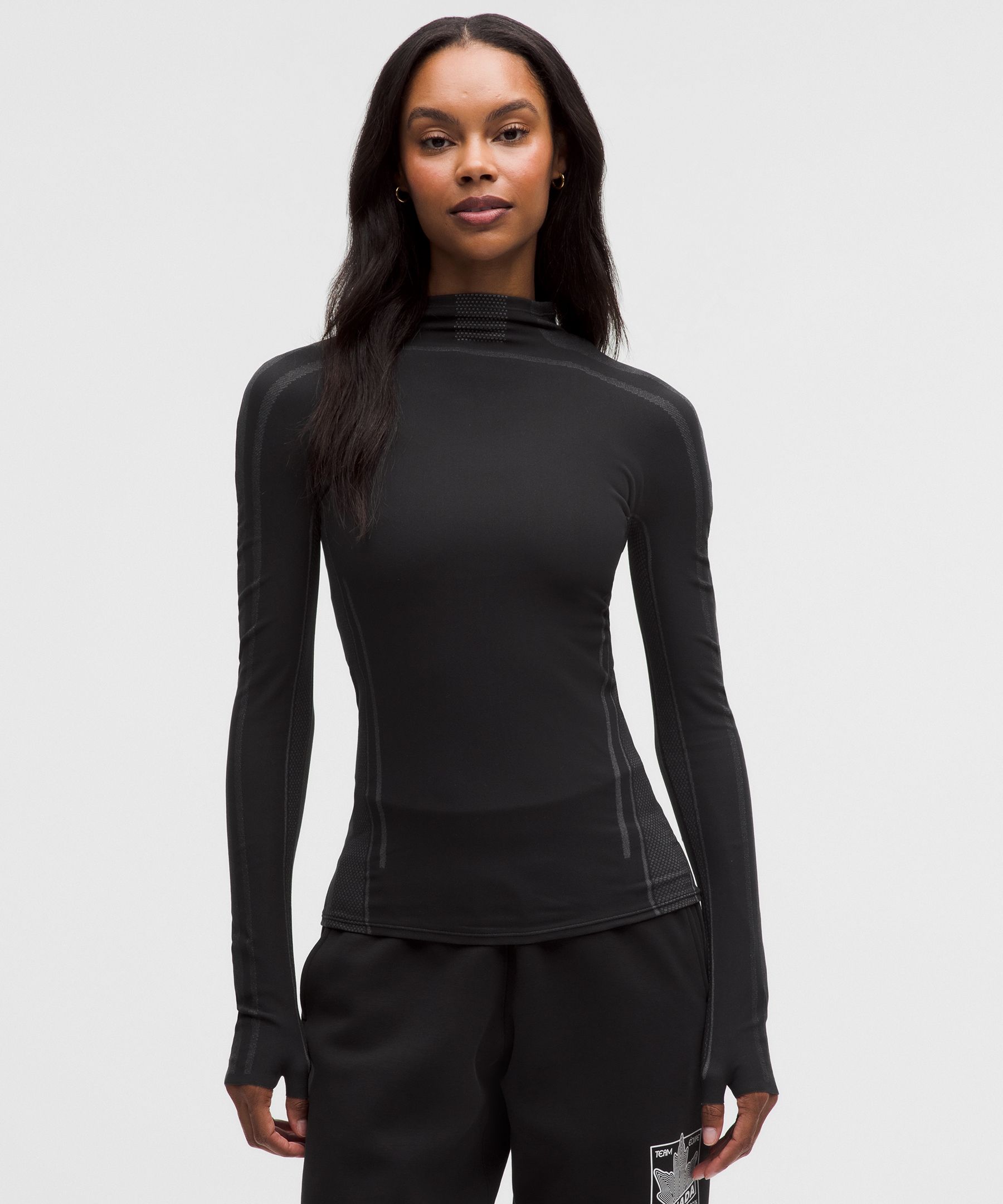Team Canada Women's Seamless Mockneck Base Layer 