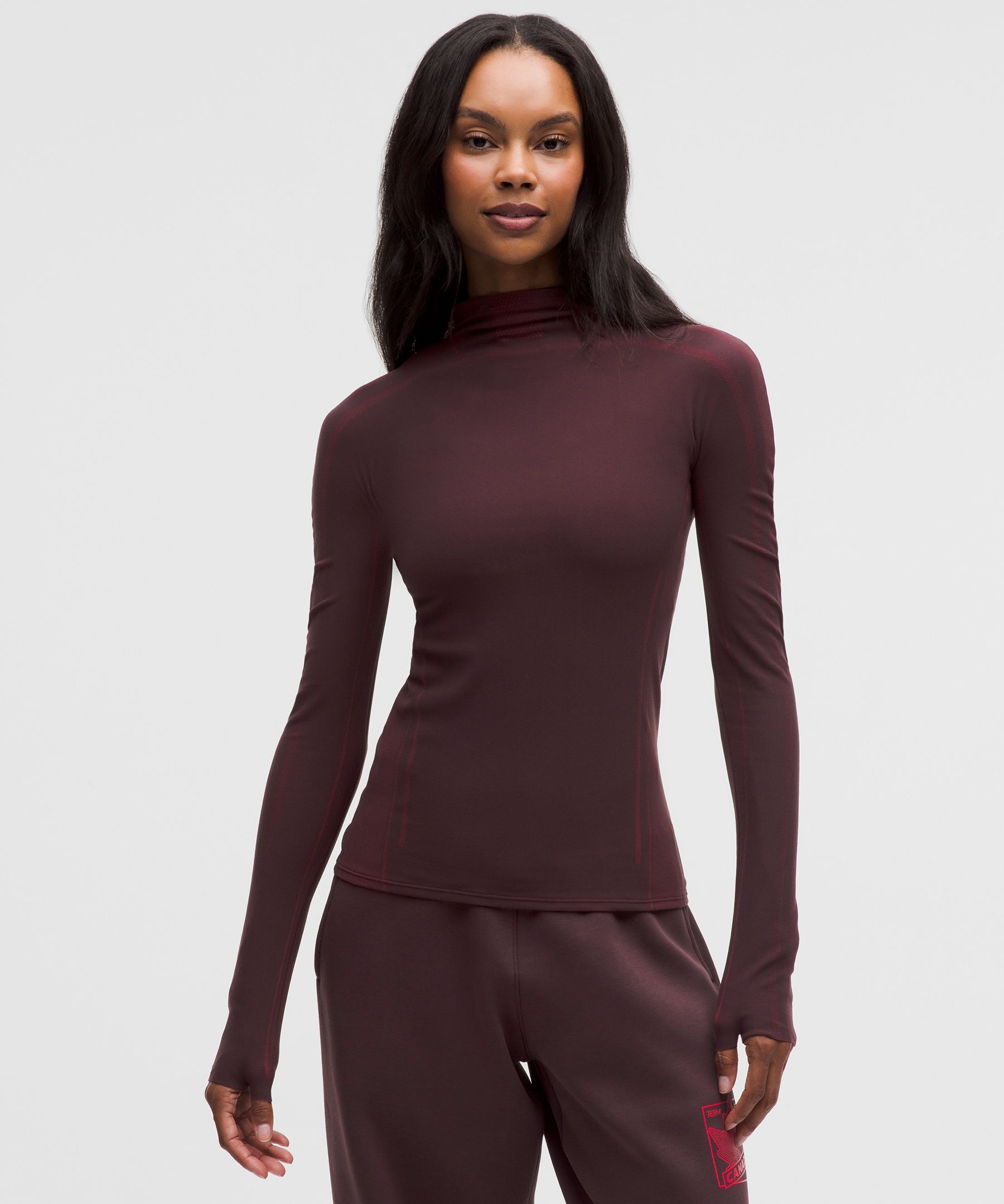 Team Canada Women's Seamless Mockneck Base Layer