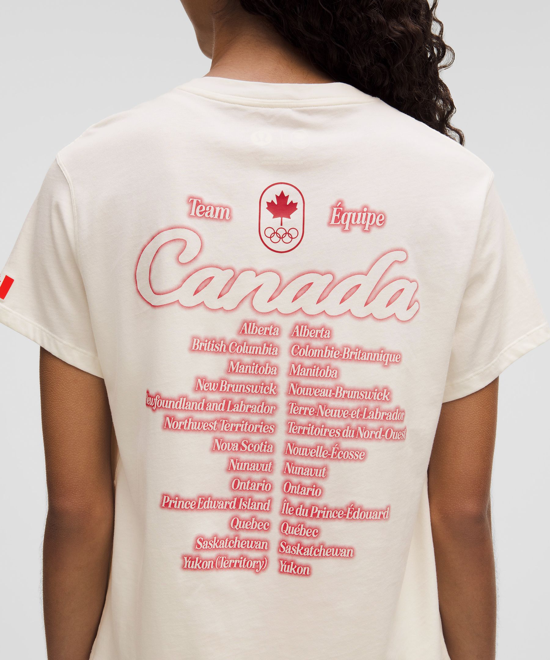 lululemon カナダ限定 Team Canada カジュアルレディースTシャツ lululemon カナダ限定 Team Canada カジュアルレディースTシャツ