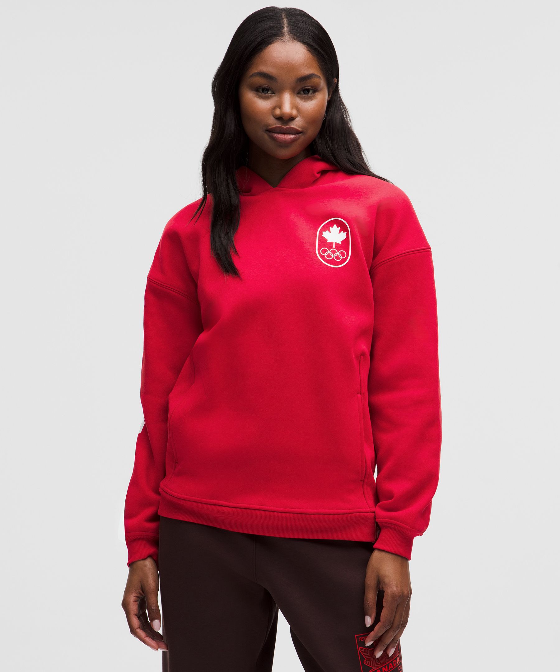 Team Canada Womens Big Cozy Oversized Hoodie 