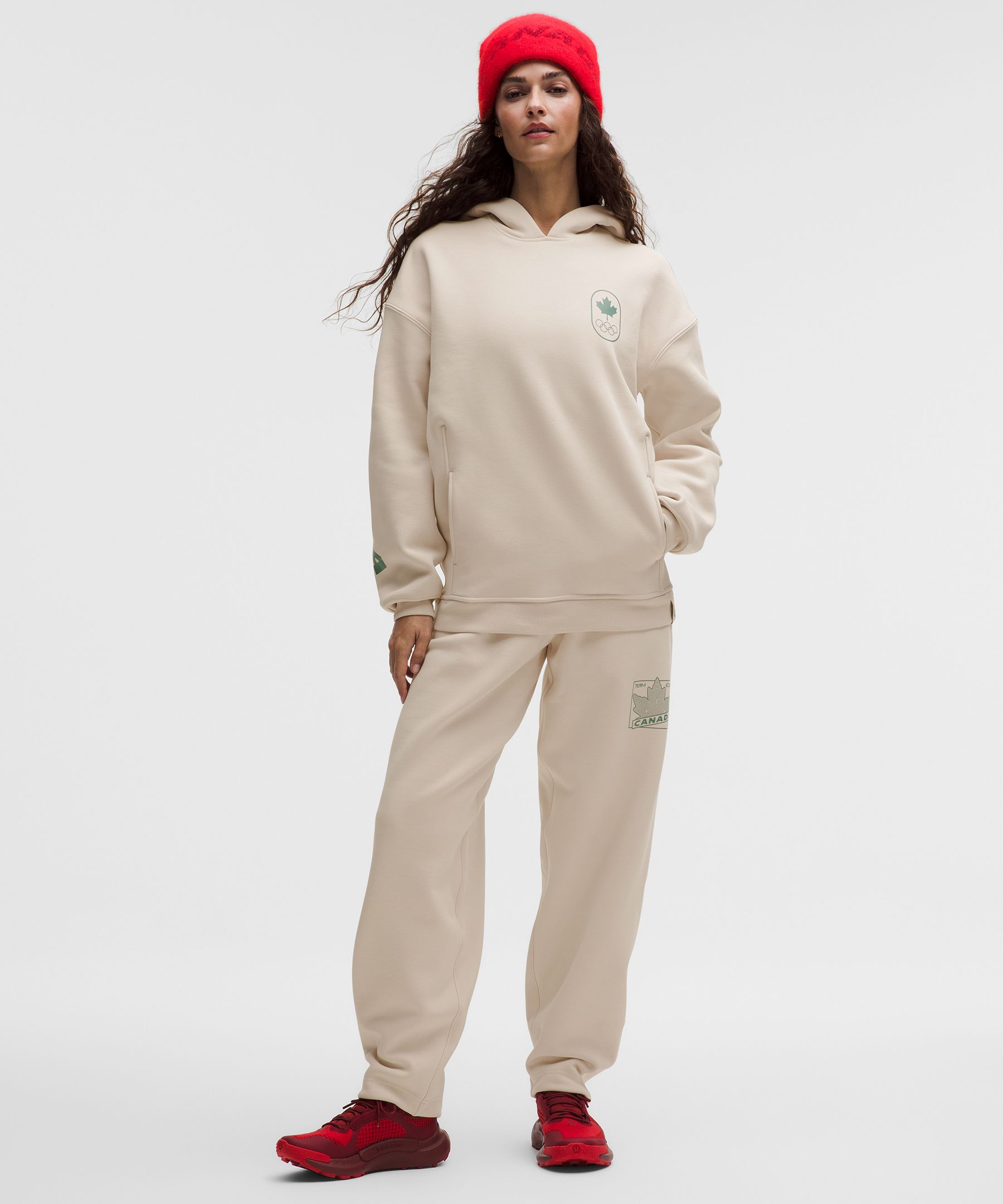 Team Canada Womens Big Cozy Oversized Hoodie *COC Logo