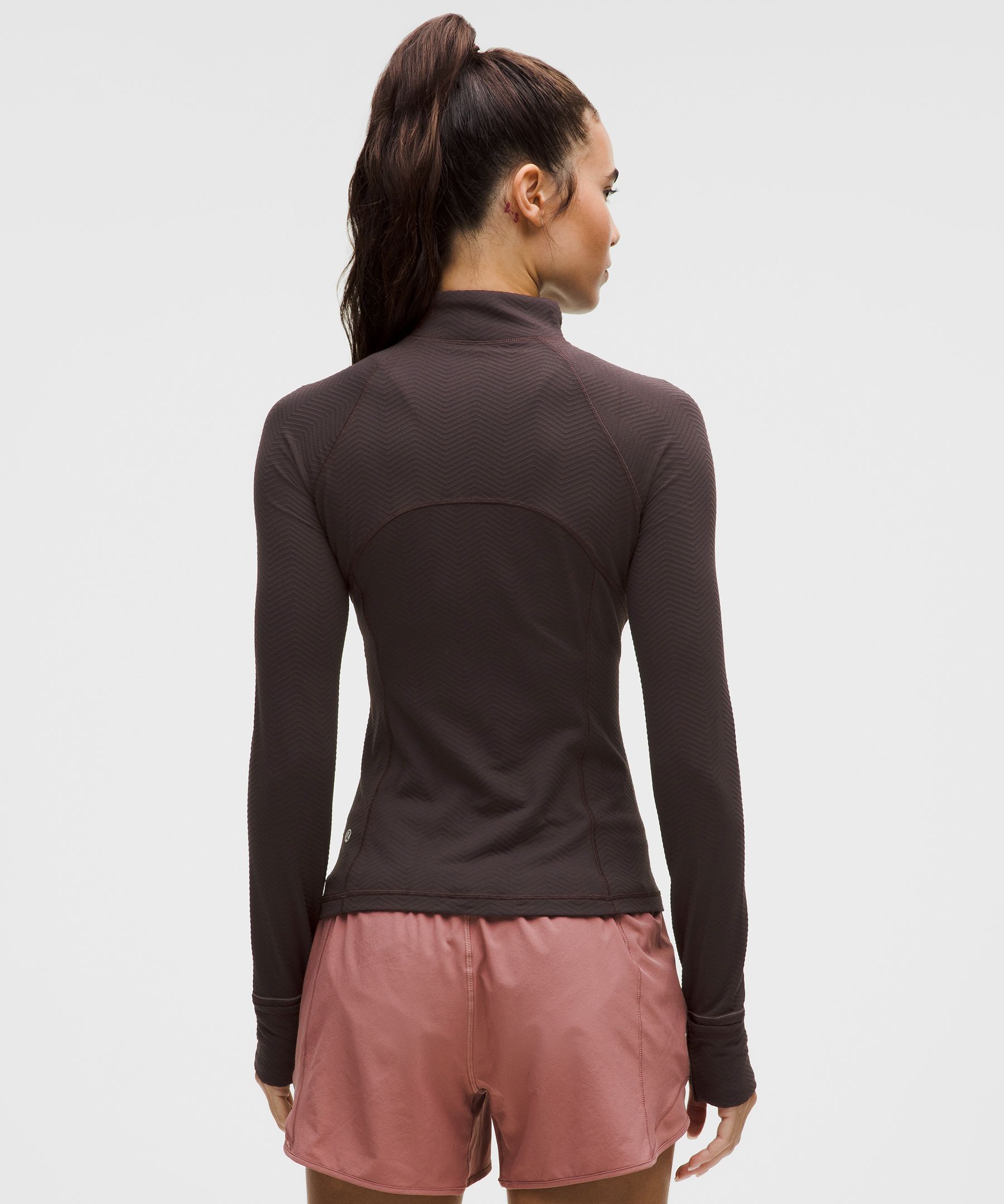 Lululemon It's Rulu Half Zip In Brown