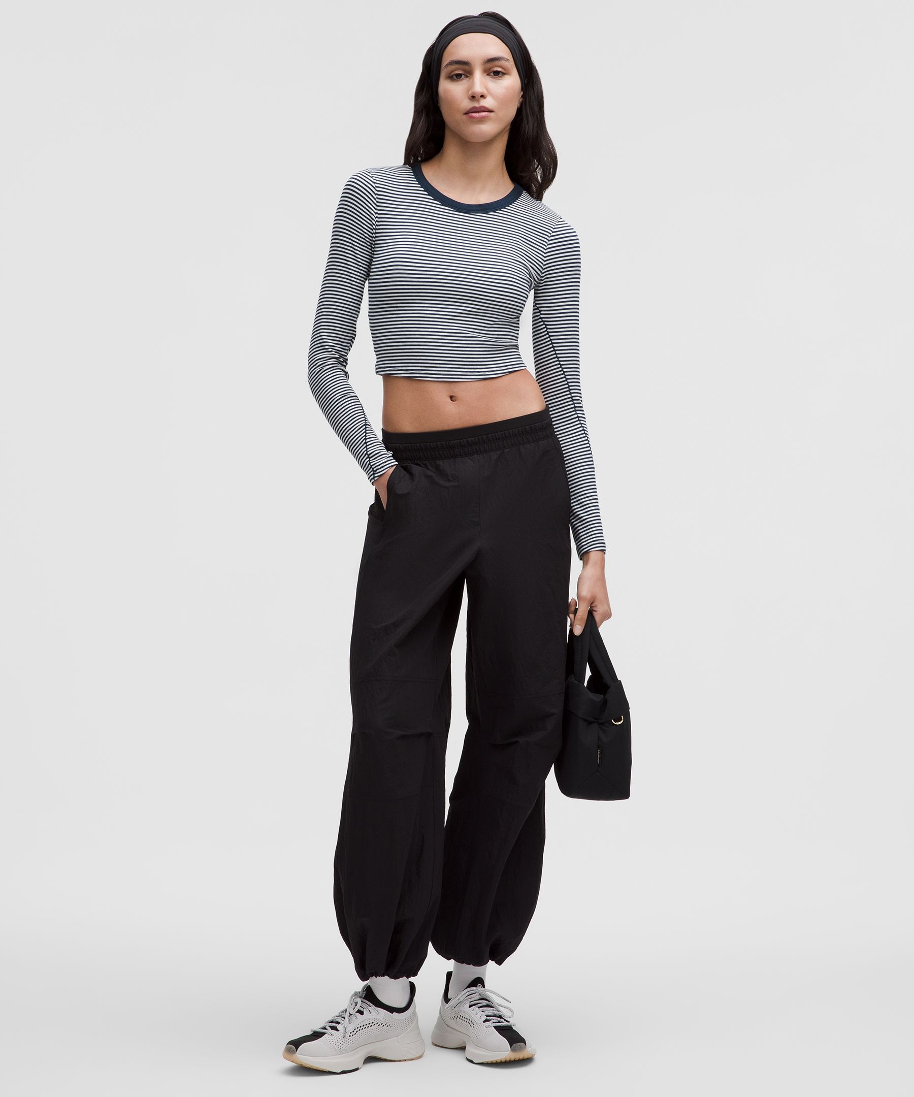 Lululemon Hold Tight Straight-hem Cropped Long-sleeve Shirt