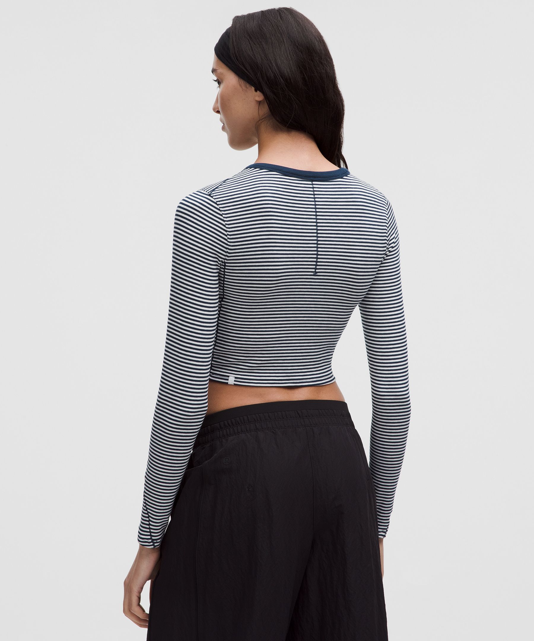 Lululemon Hold Tight Straight-hem Cropped Long-sleeve Shirt