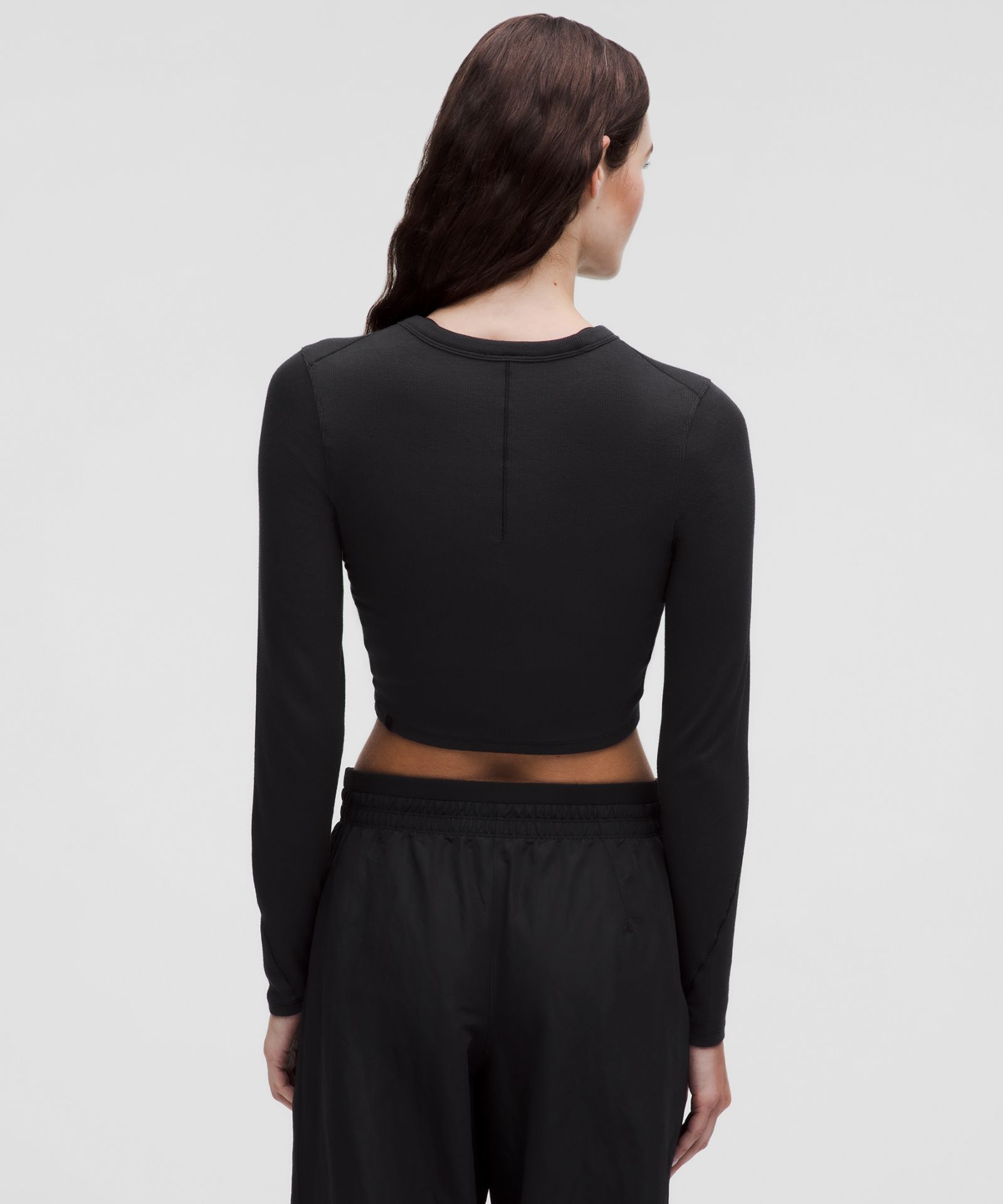 Женская укороченная рубашка Lululemon Hold Tight с длинным рукавом — фото 3