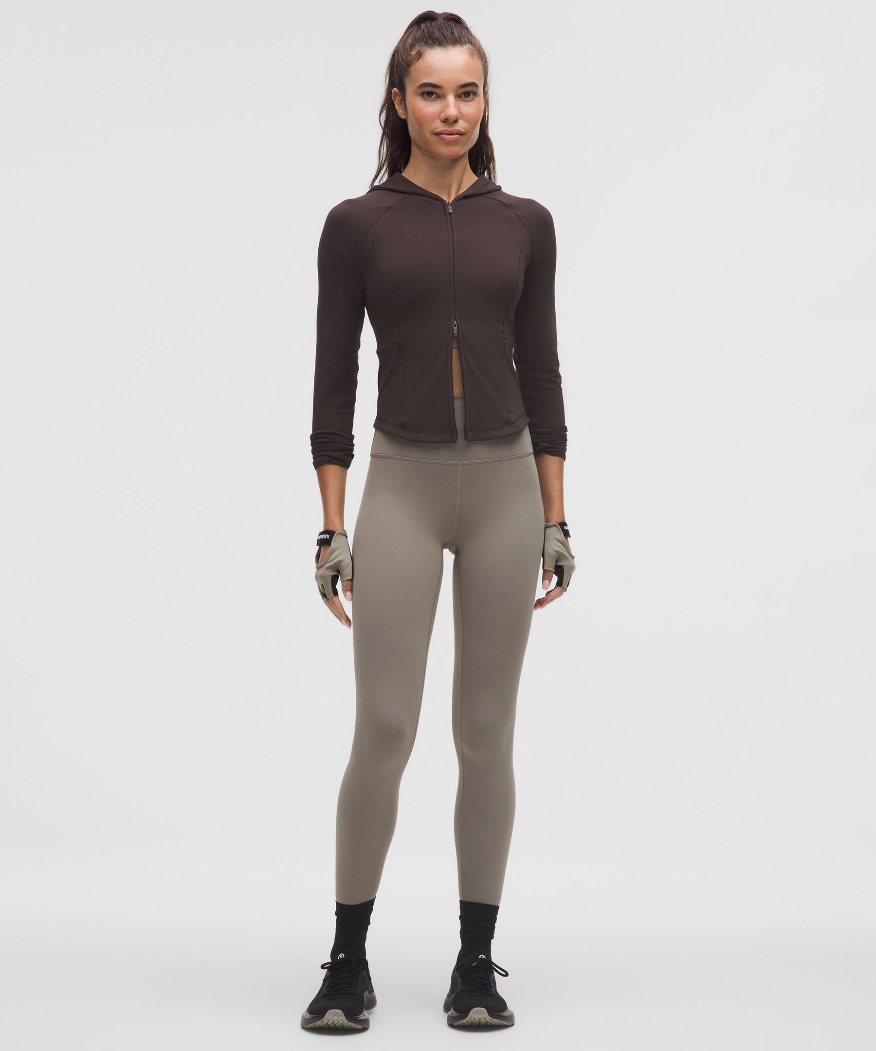 Lululemon Wunder Train Full-zip Jacket In Brown