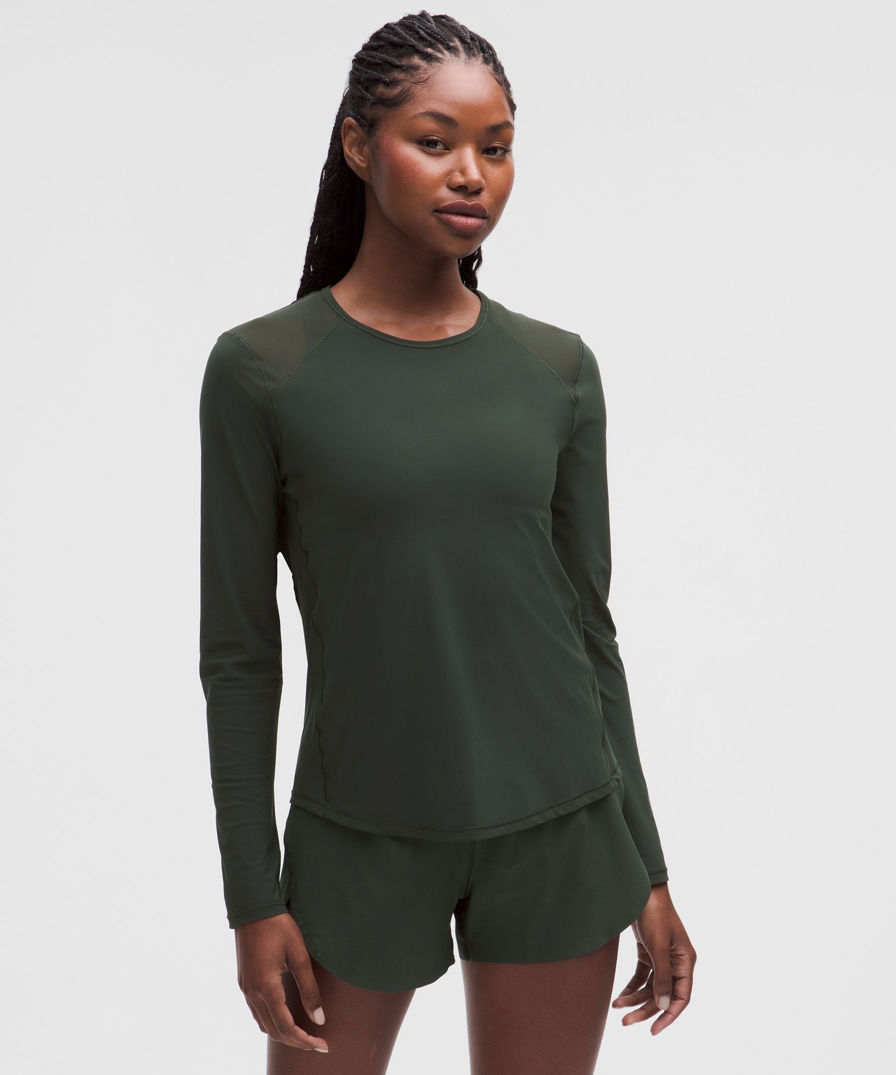 Sculpt Cross-Vent Long-Sleeve Shirt