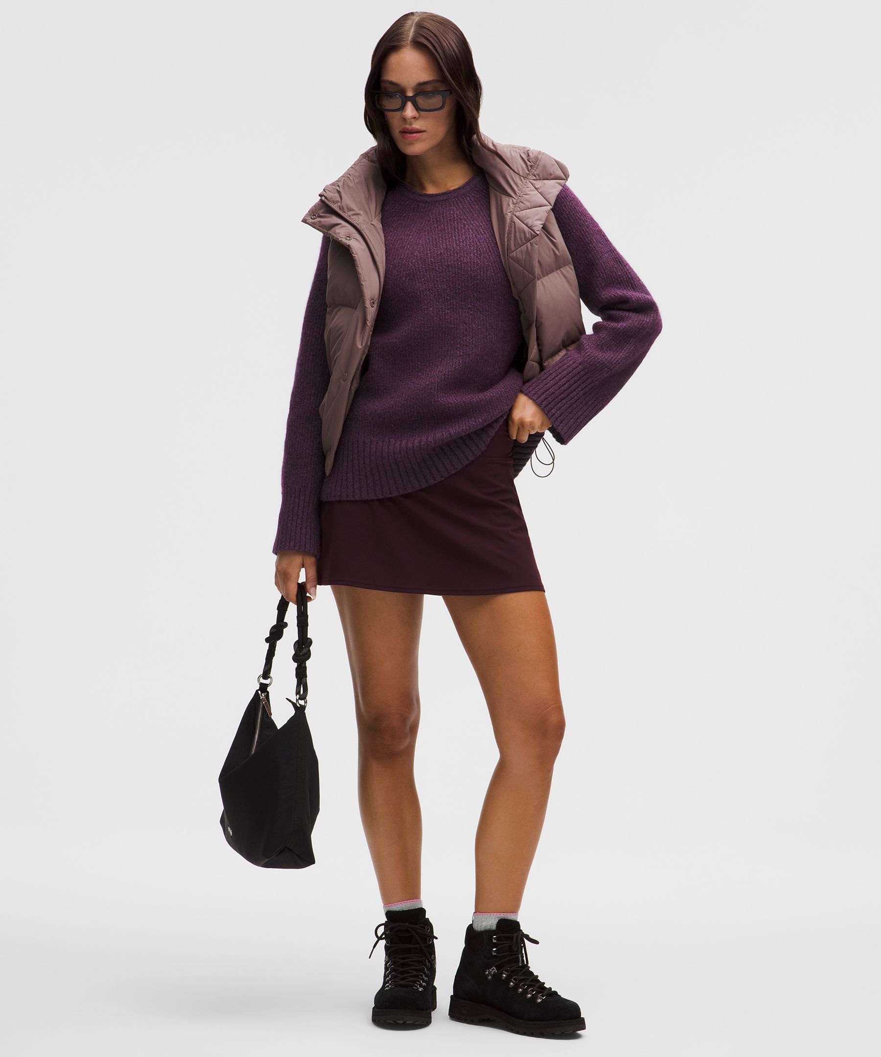 Lululemon Alpaca-blend Crewneck Sweater In Purple