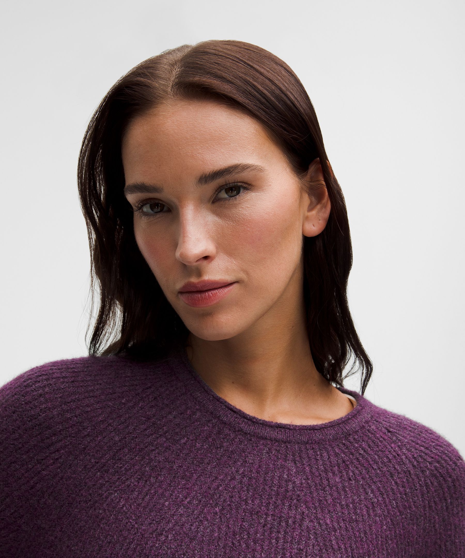 Lululemon Alpaca-blend Crewneck Sweater In Purple