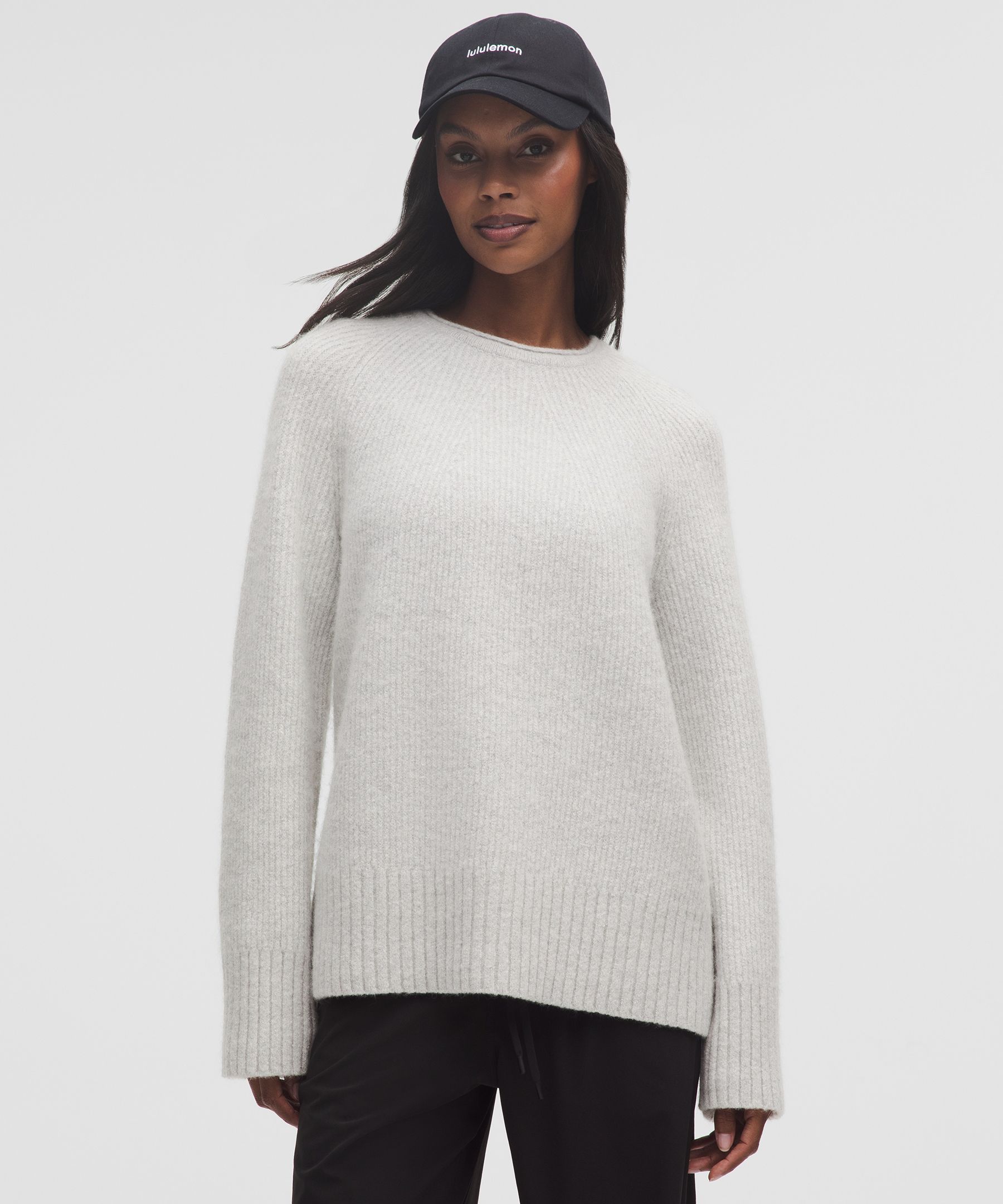 Alpaca-Blend Crewneck Sweater
