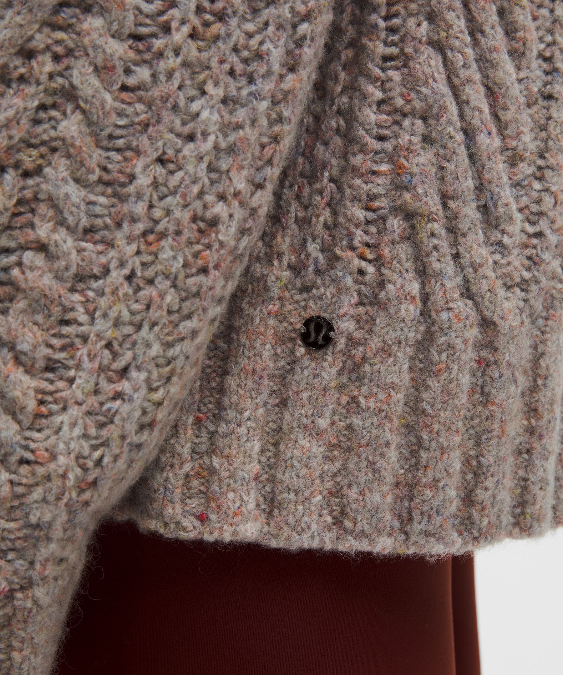 Lululemon Wool-blend Cable-knit Sweater In Neutral