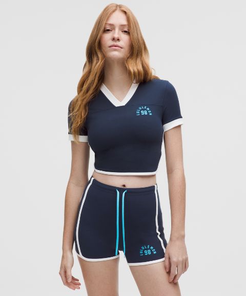 Lululemon Nulu Sporty Trim Short-Sleeve Shirt
