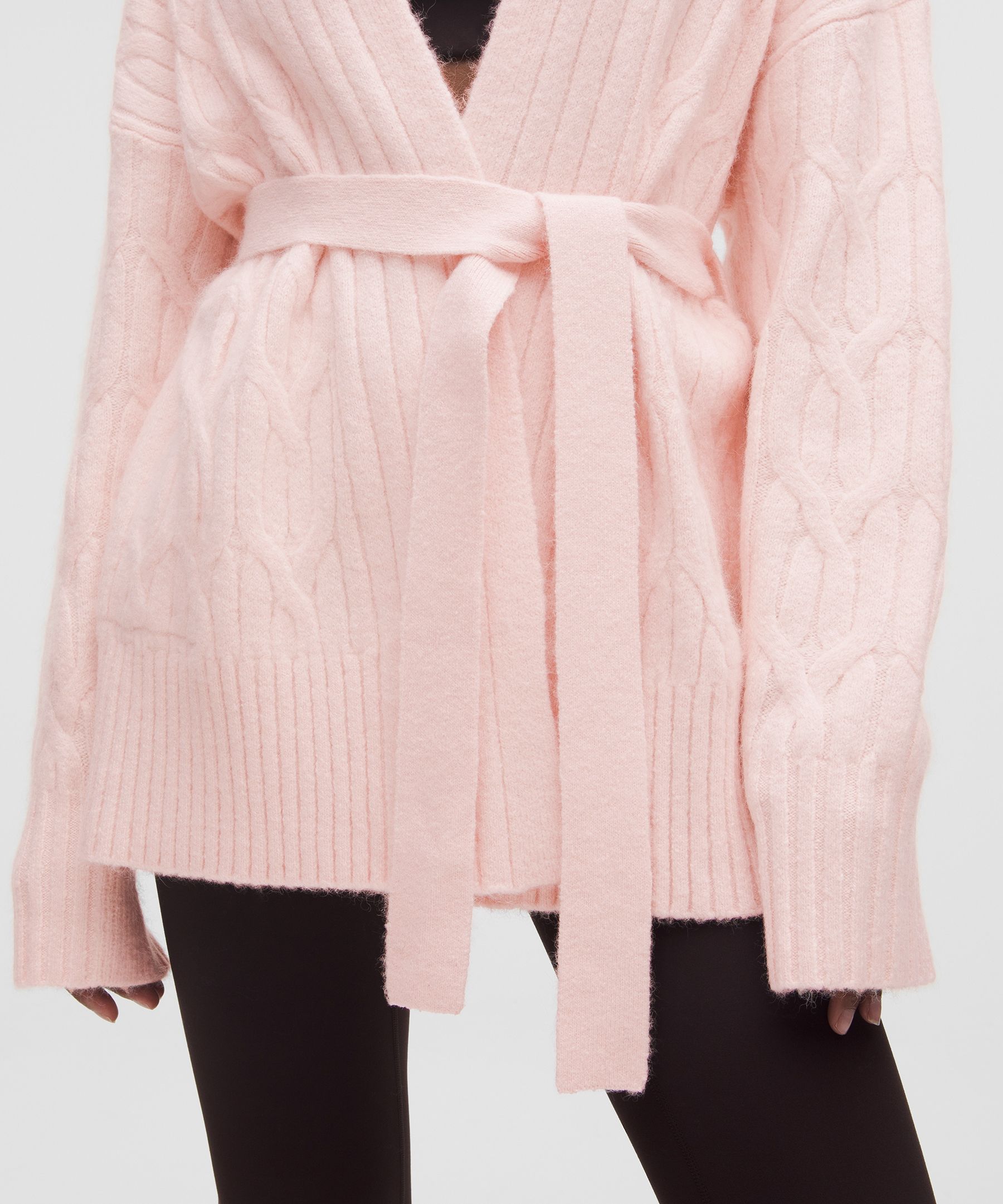 Lululemon Alpaca-blend Tie-front Long Cardigan