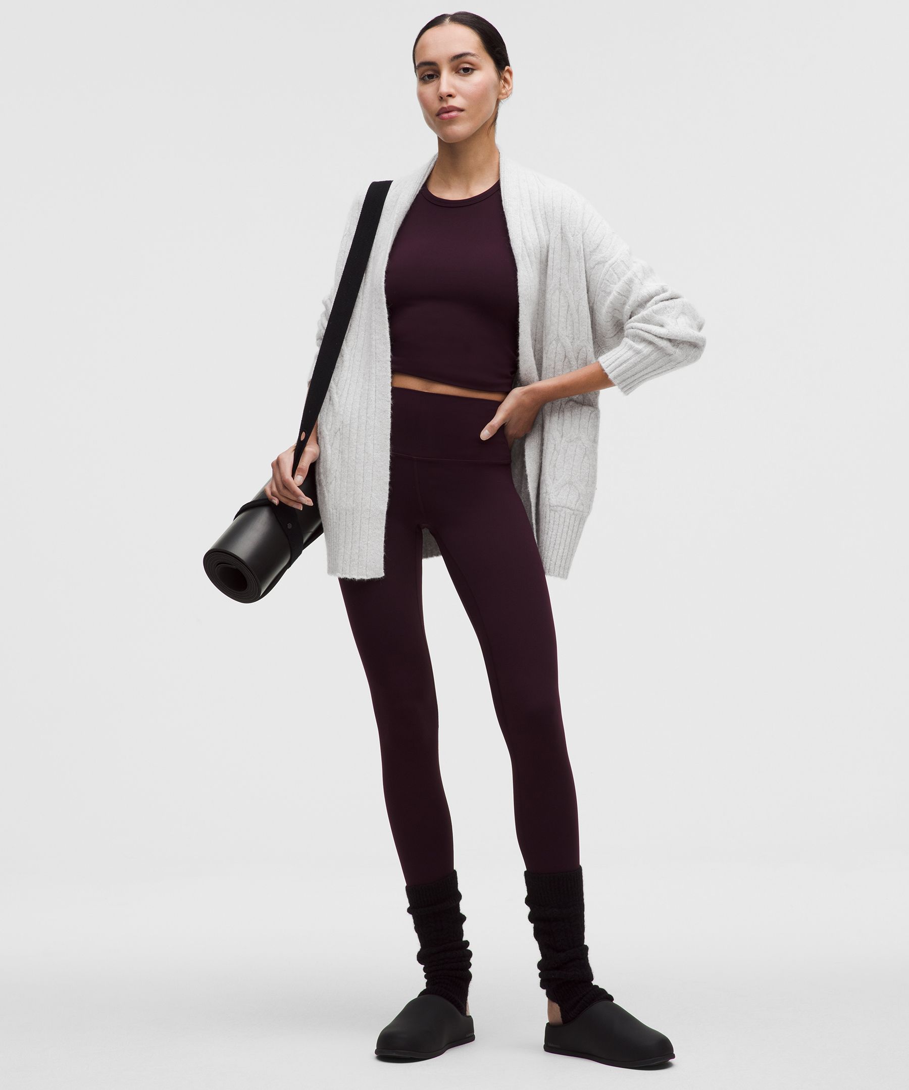 Lululemon Alpaca-blend Tie-front Long Cardigan