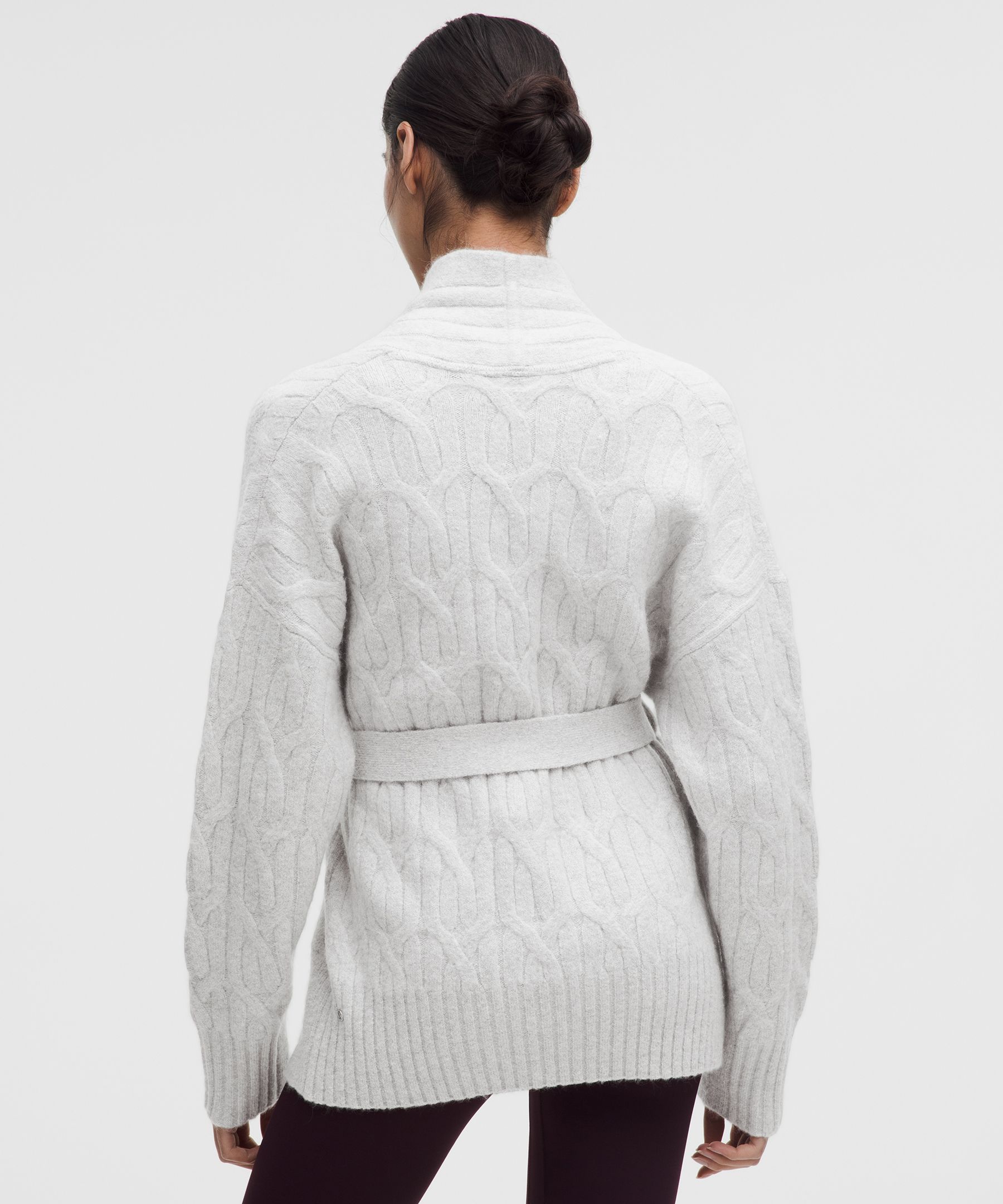 Lululemon Alpaca-blend Tie-front Long Cardigan