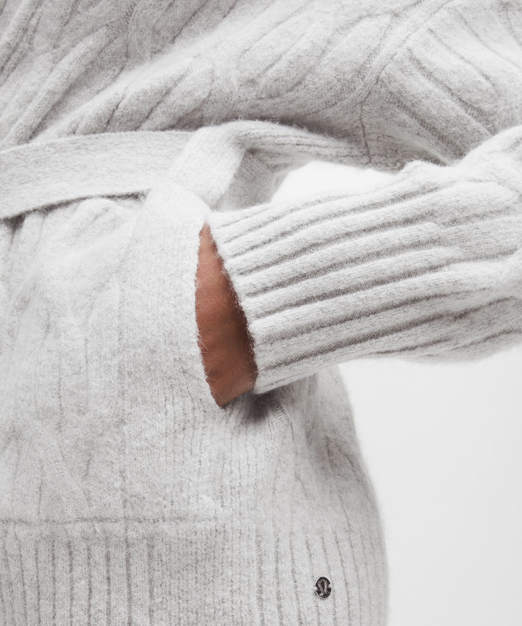 Lululemon Alpaca-blend Tie-front Long Cardigan