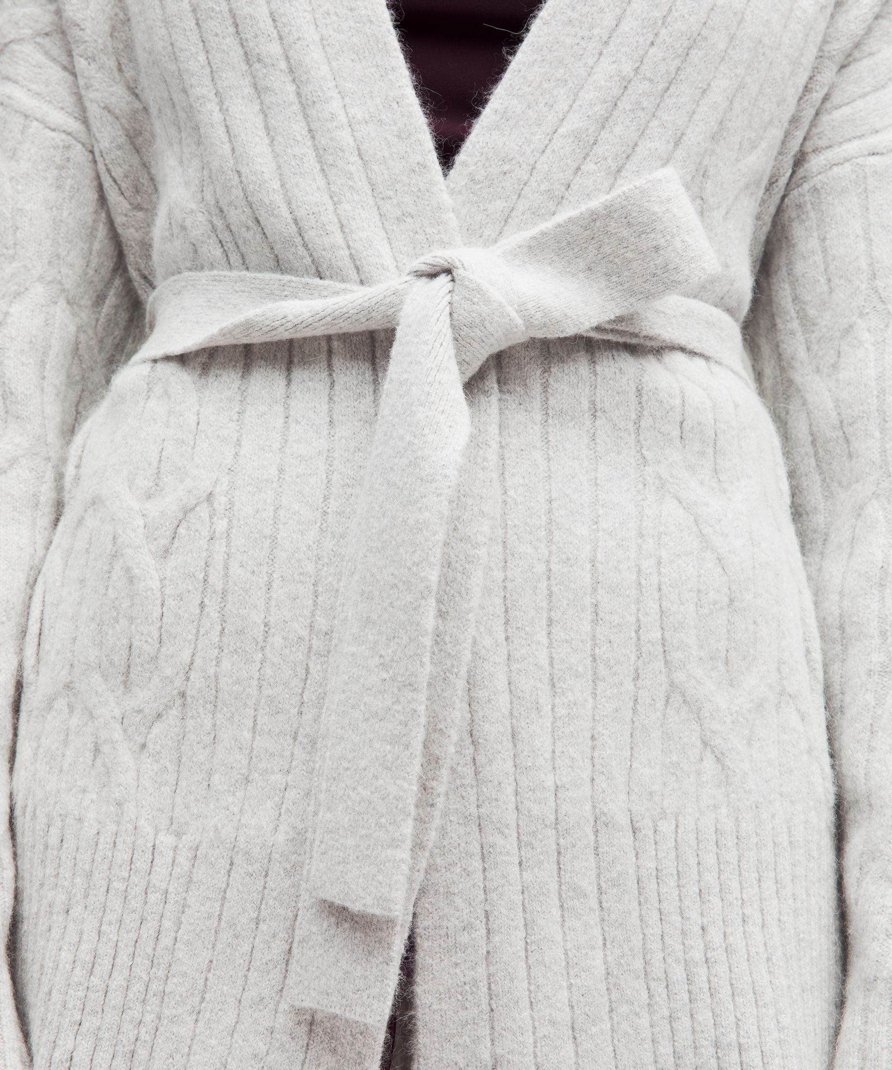 Lululemon Alpaca-blend Tie-front Long Cardigan