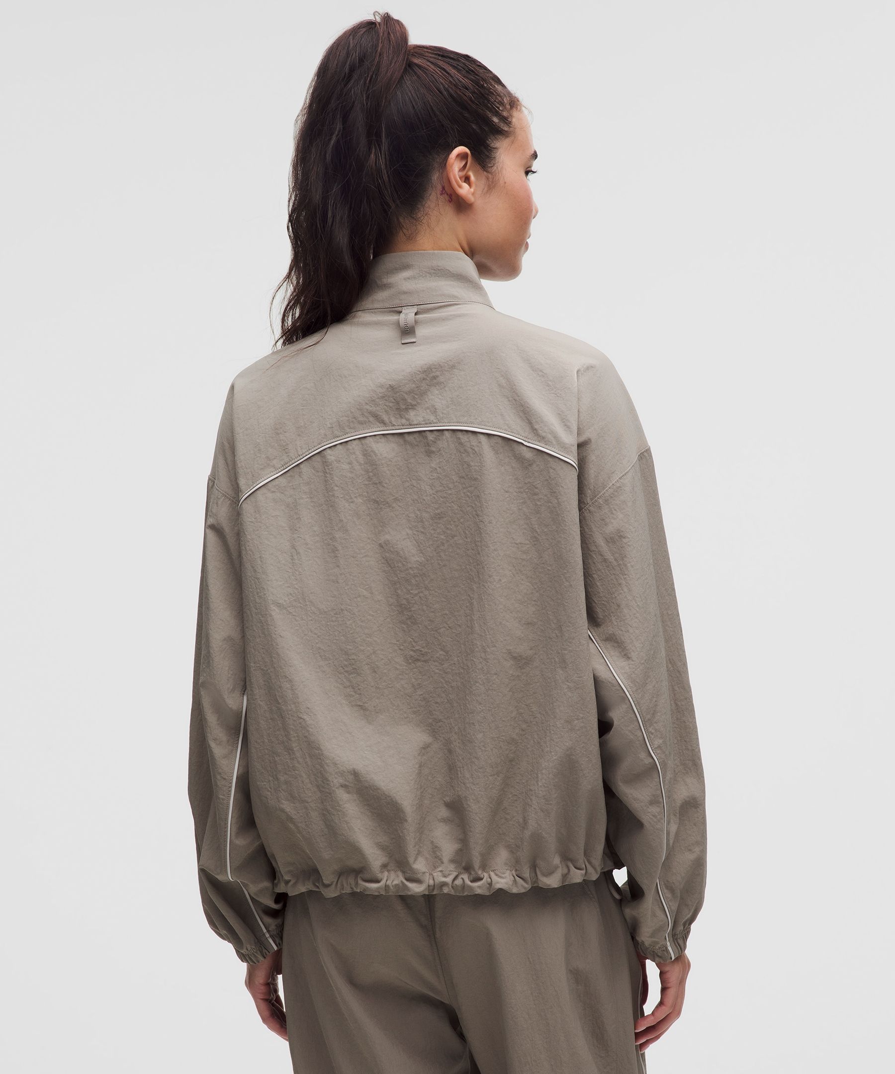 Lululemon License To Train Woven Oversized Jacket In Brown