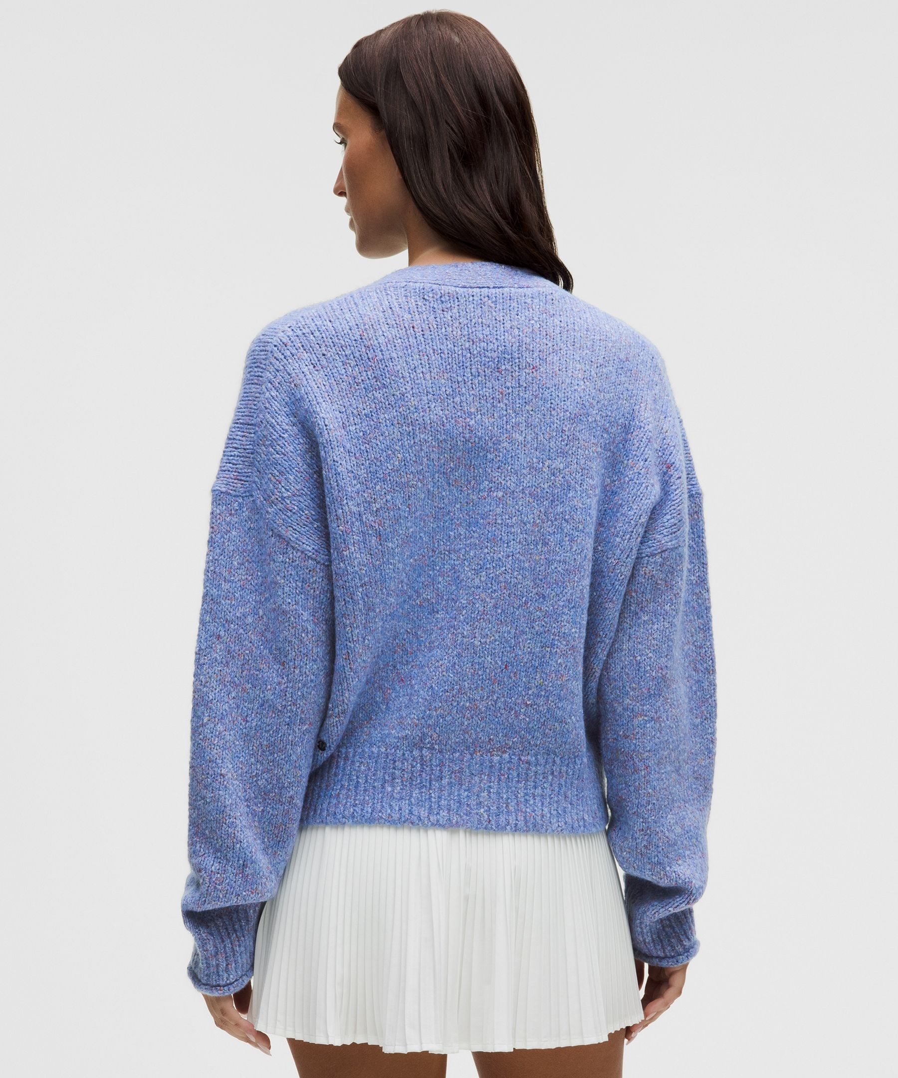 Lululemon Wool-blend Button-up Cardigan In Blue
