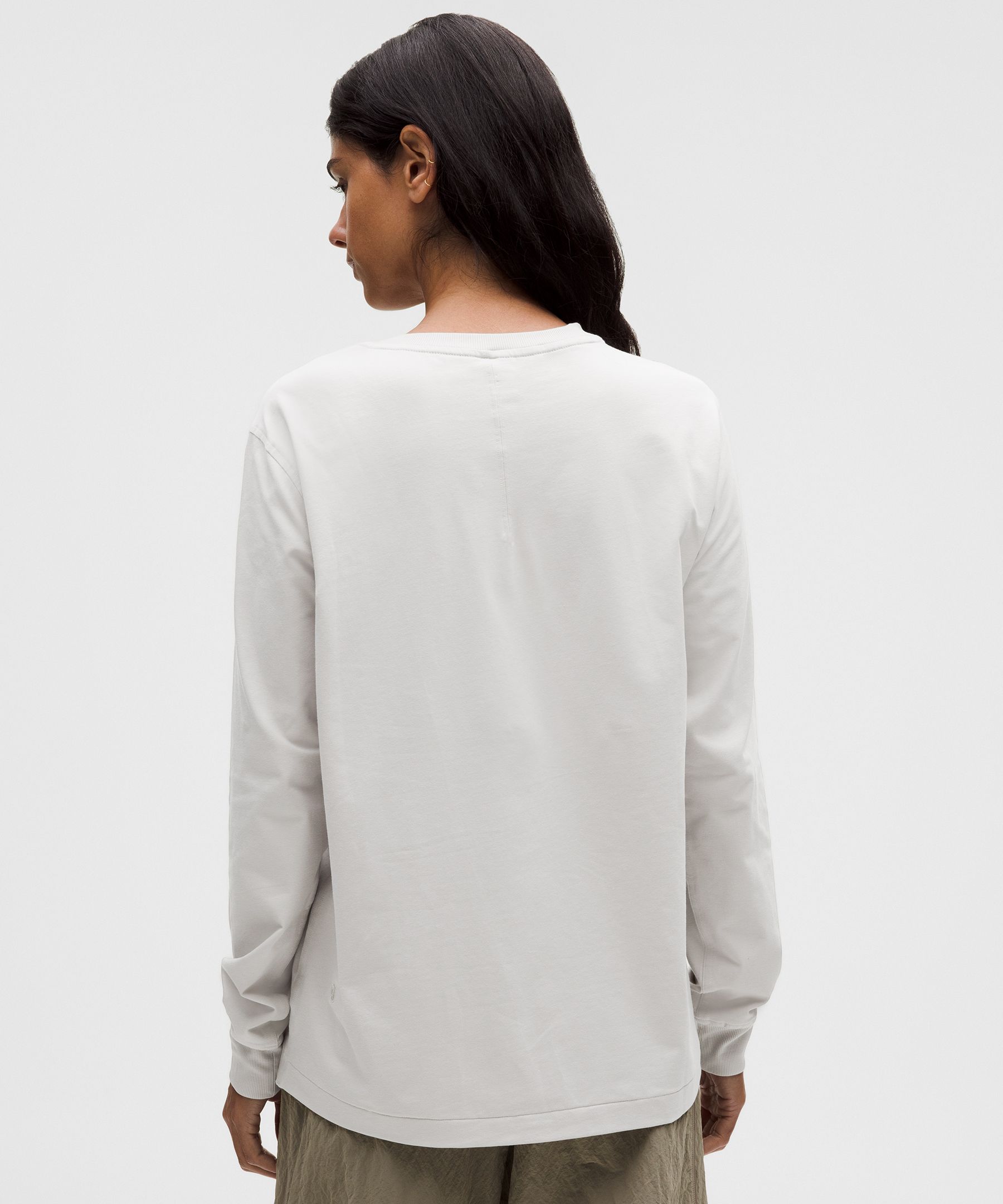 Lululemon All Yours Organic Cotton Long-sleeve Shirt In White