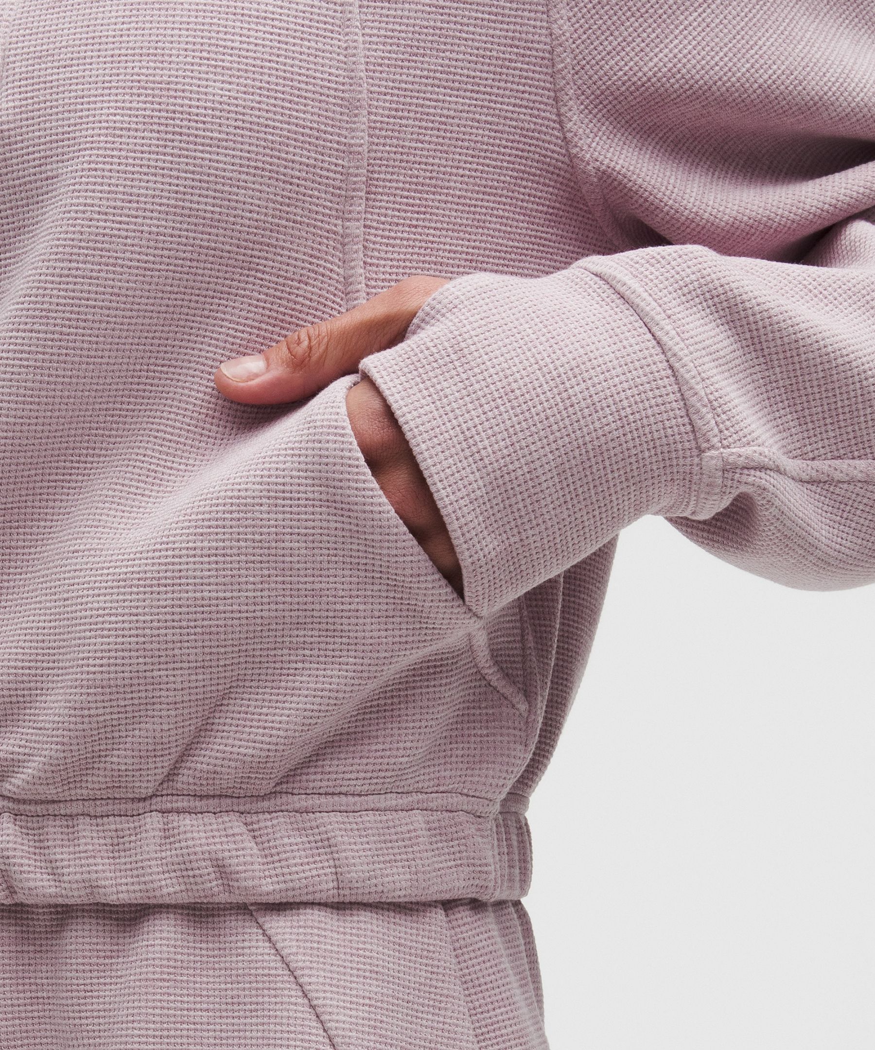 Scuba Cropped Funnel-Neck Half Zip