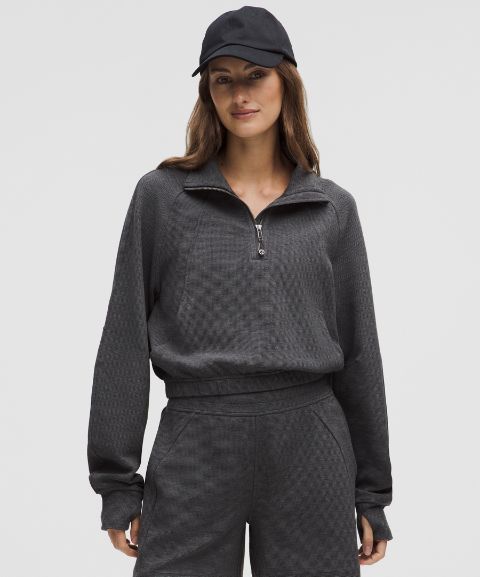 Женская укороченная олимпийка Lululemon Scuba Funnel-Neck