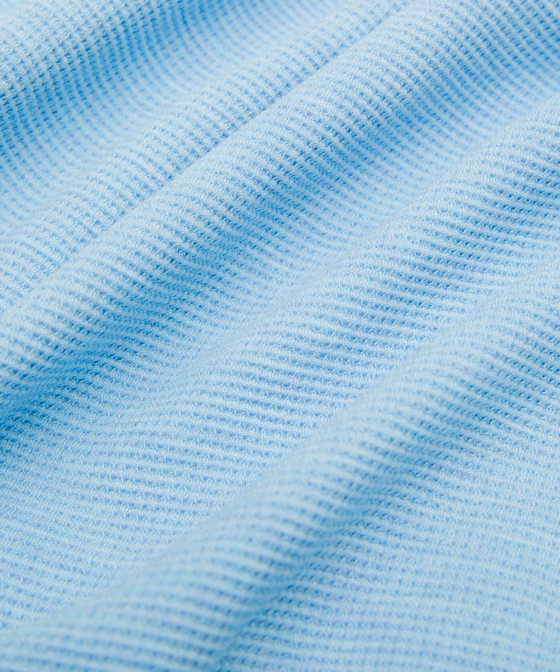 Scuba Cropped Funnel-Neck Half Zip *Waffle