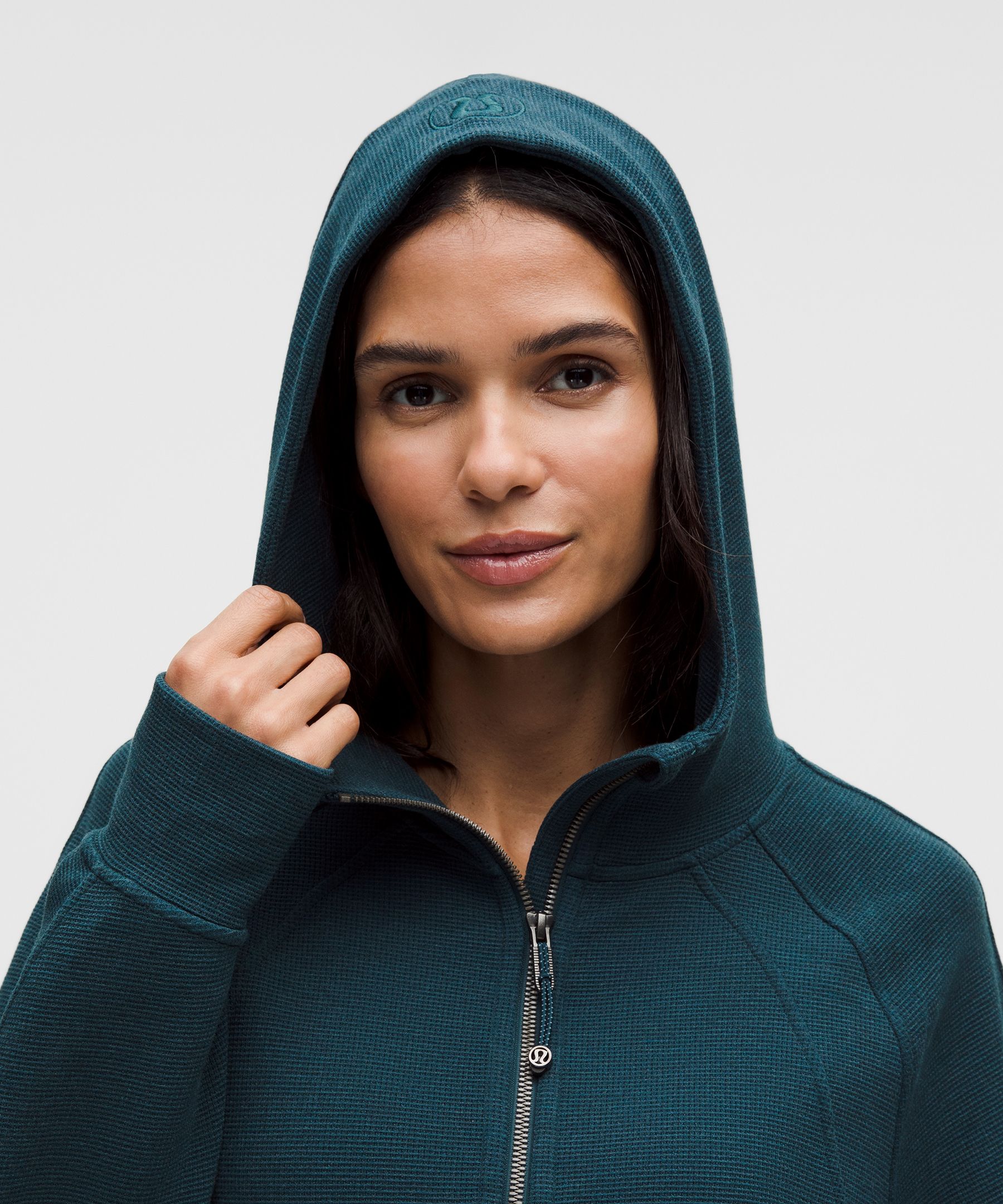 Scuba Oversized Full-Zip Hoodie *Waffle