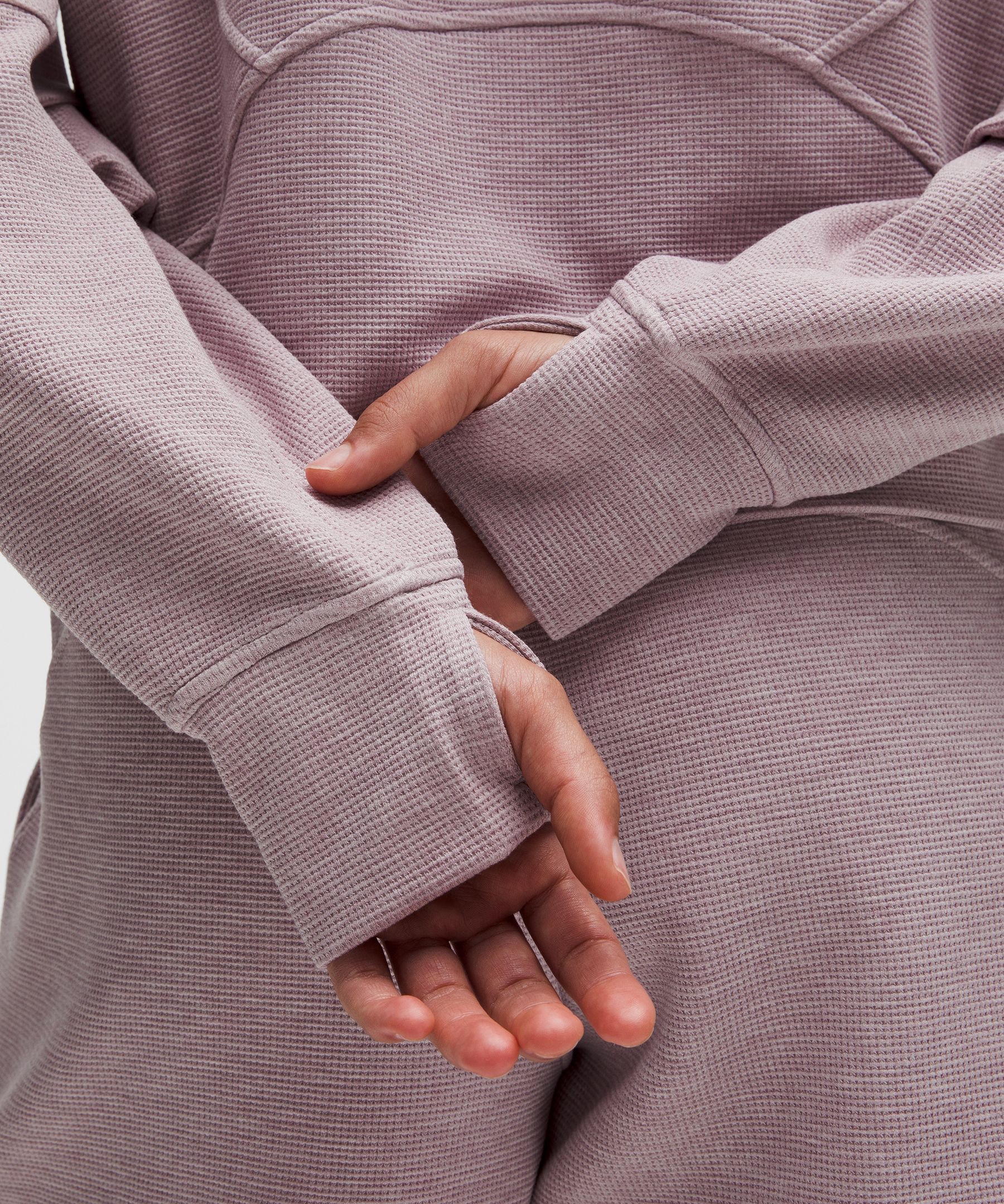 Scuba Oversized Full-Zip Hoodie *Waffle