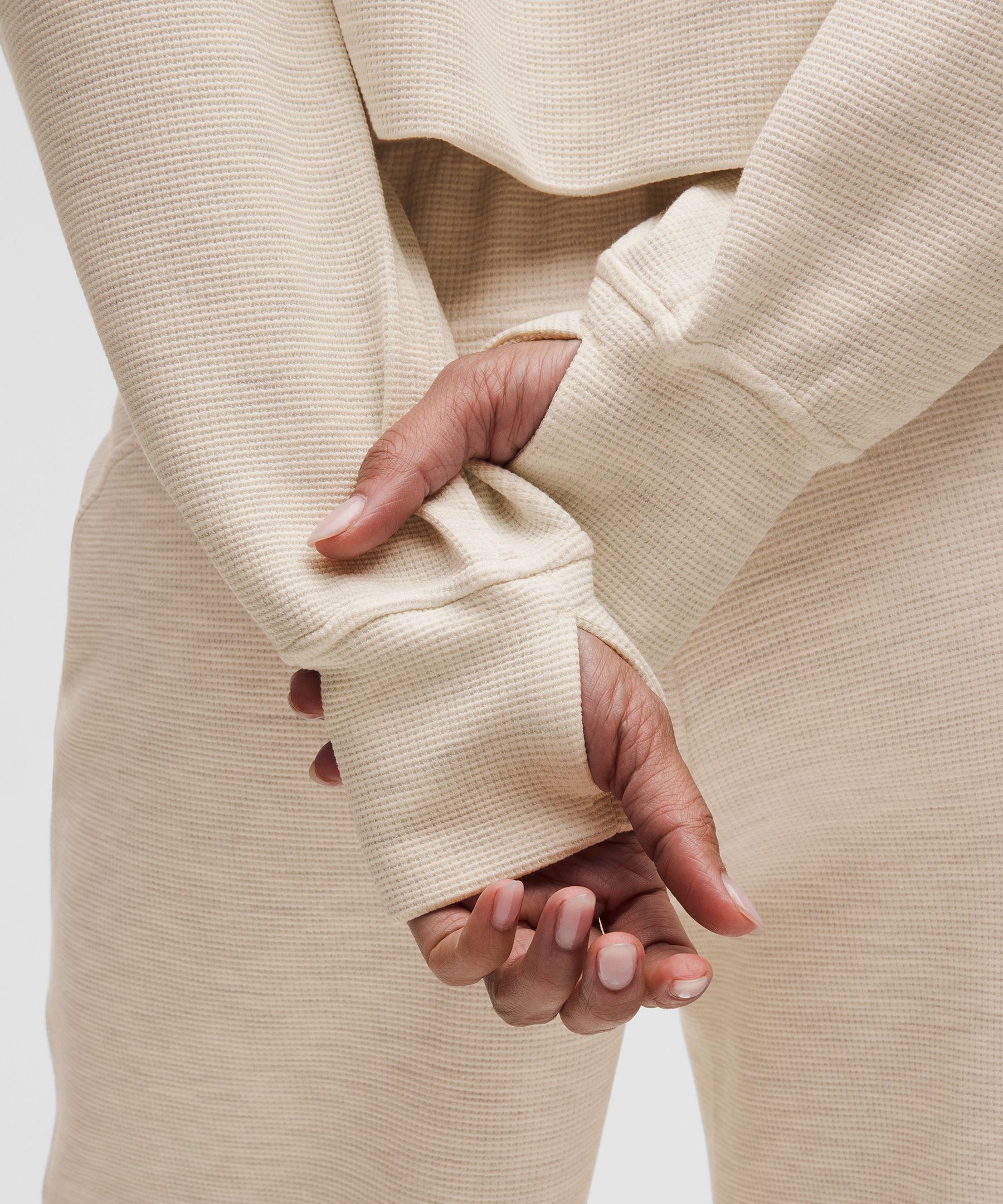 Scuba Oversized Full-Zip Hoodie *Waffle