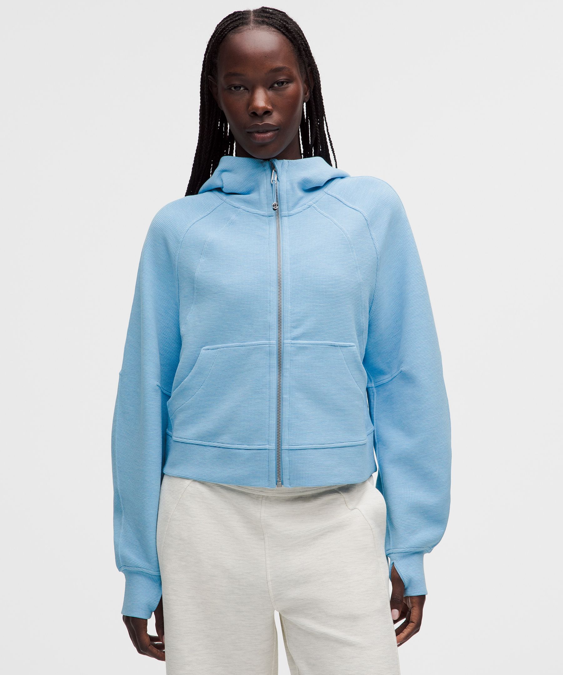 Scuba Oversized Full-Zip Hoodie *Waffle