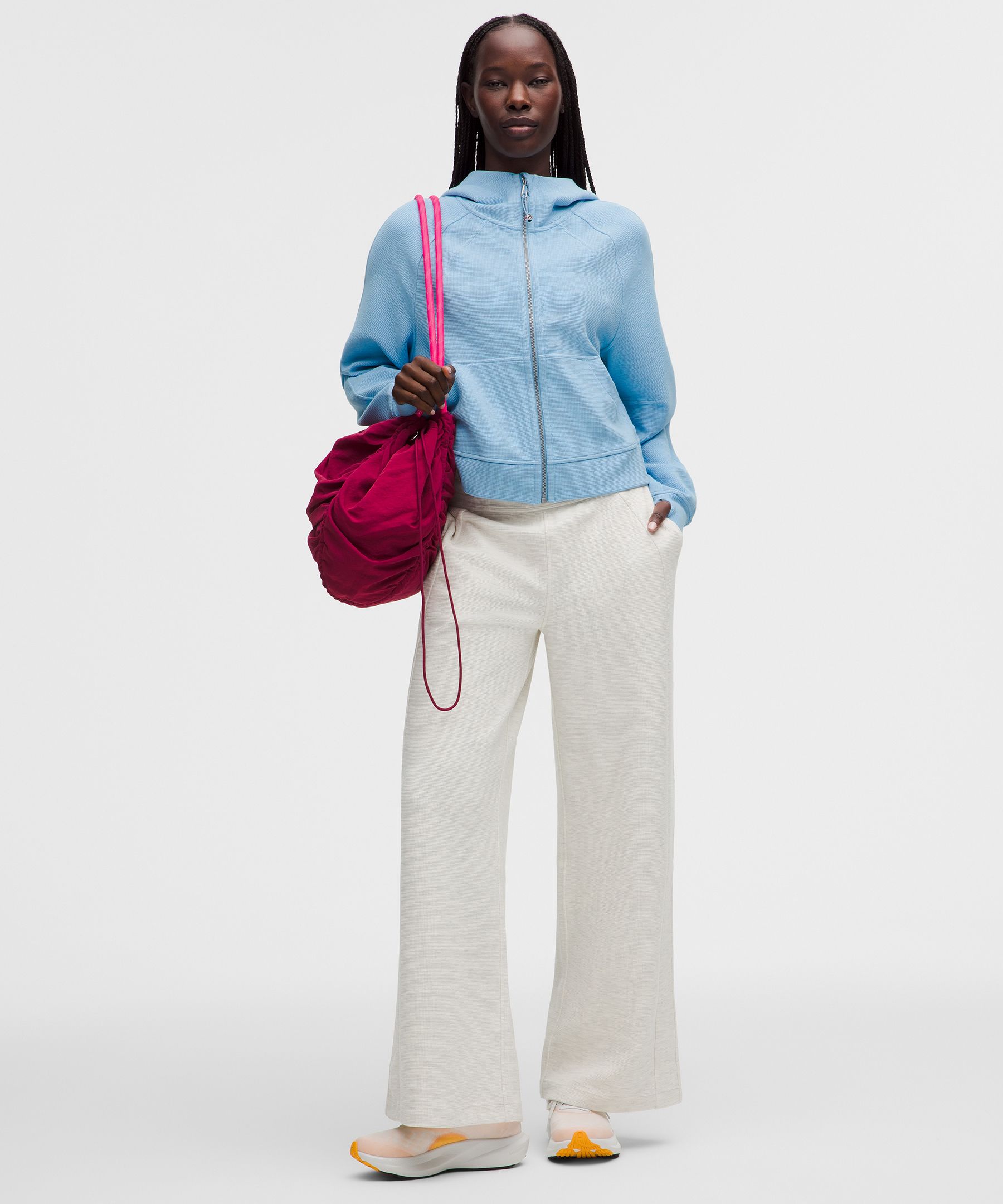 Scuba Oversized Full-Zip Hoodie *Waffle