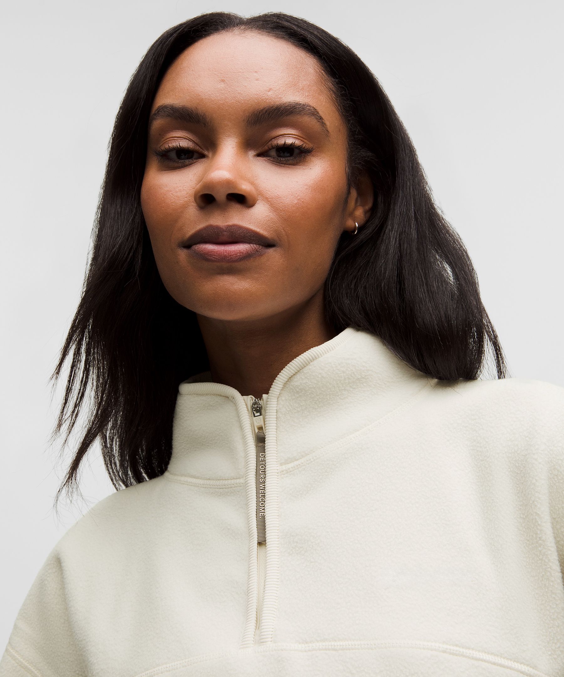 Tumbled Fleece Half-Zip Jacket