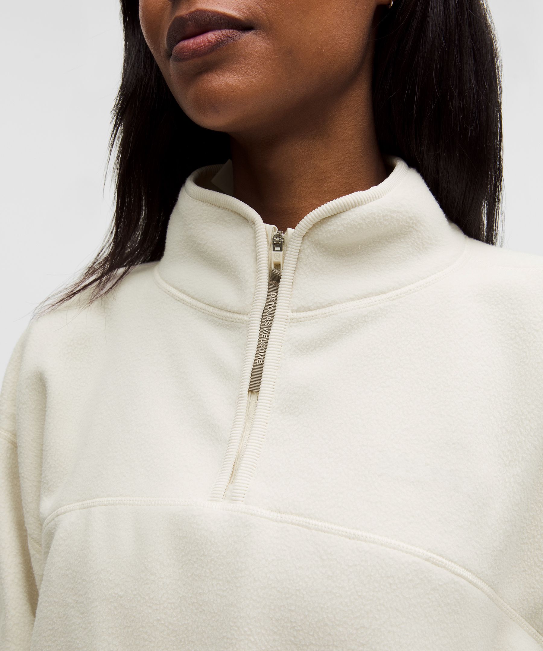 Tumbled Fleece Half-Zip Jacket