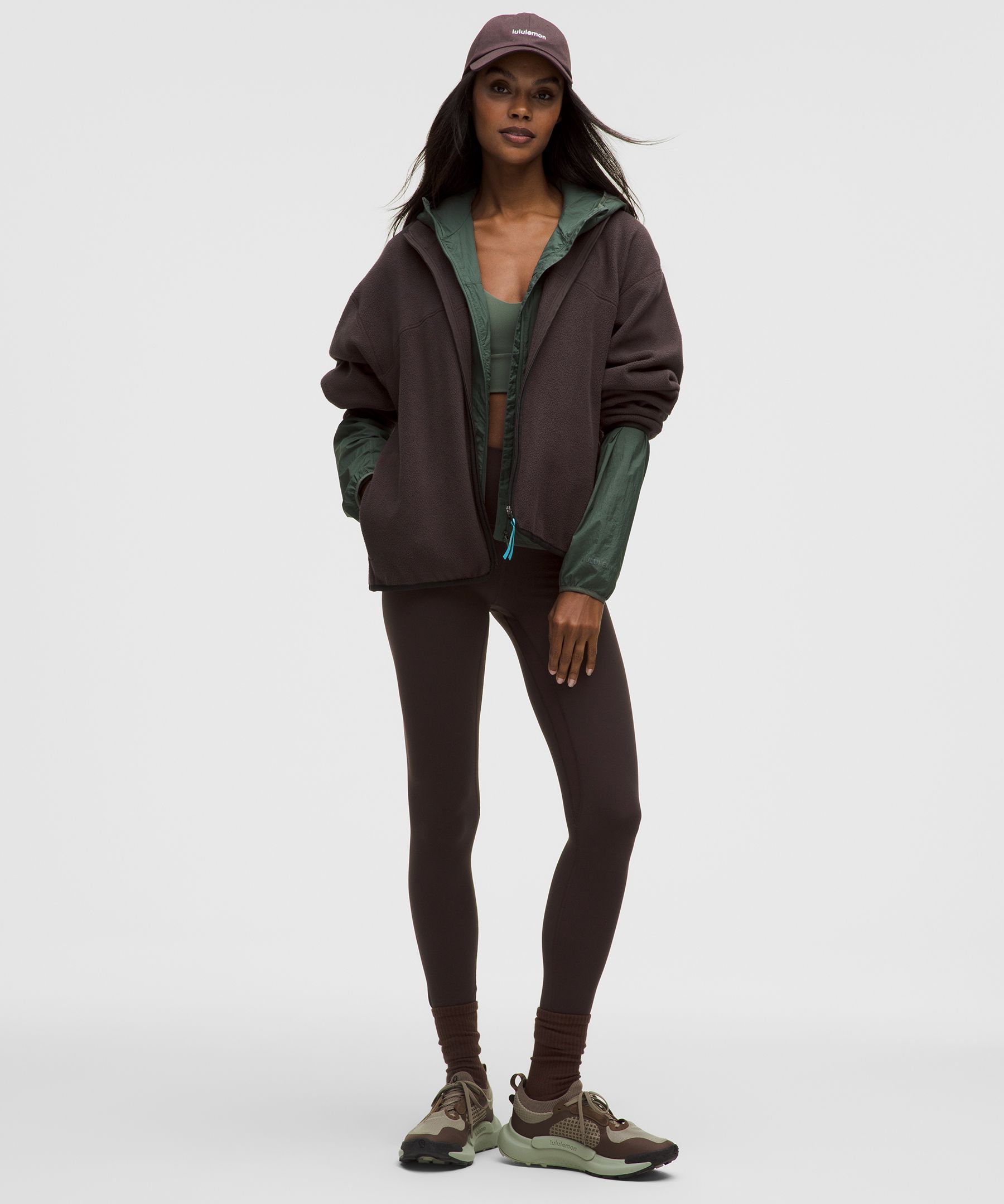 Lululemon Tumbled Fleece Full-zip Jacket In Brown
