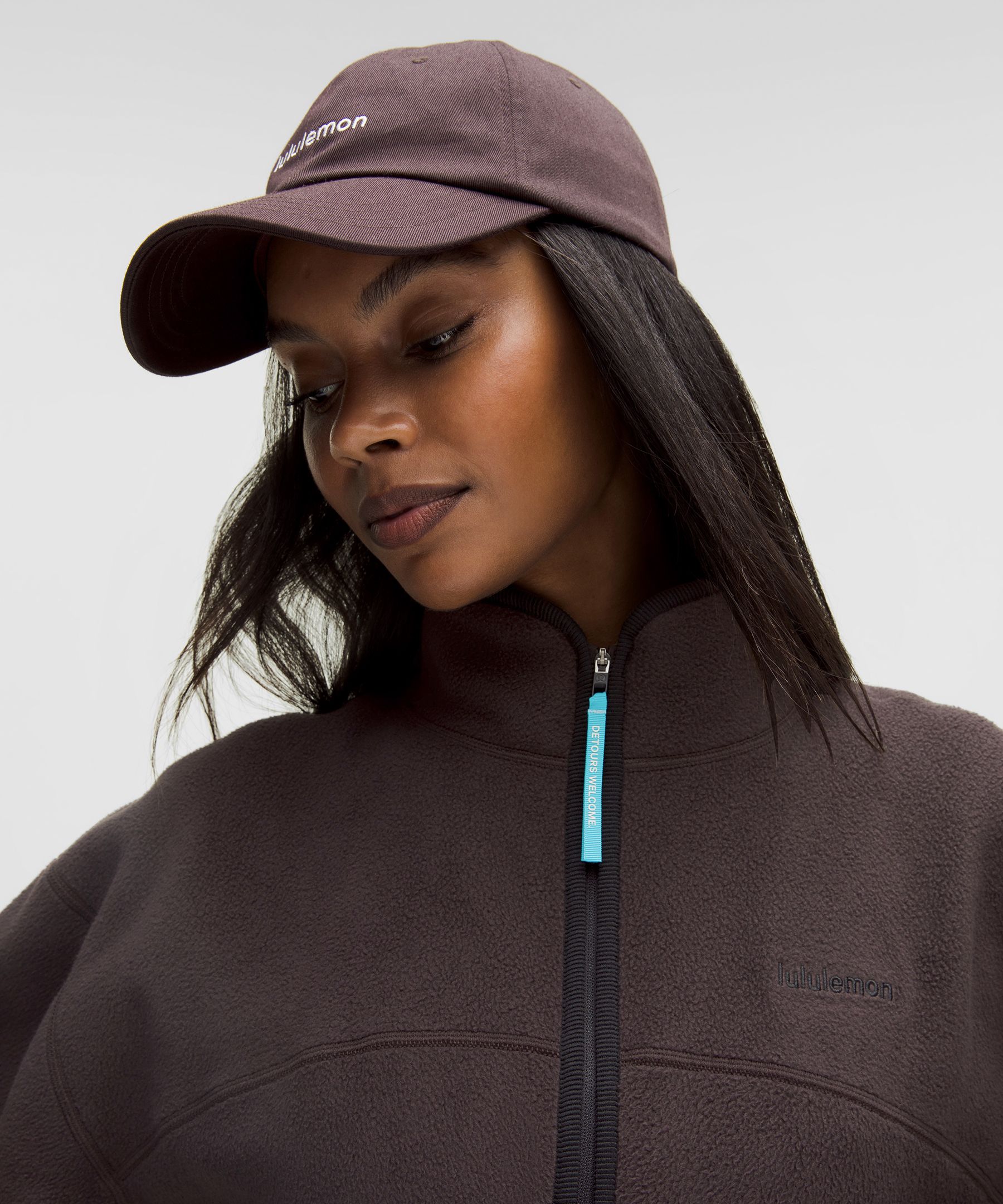 Lululemon Tumbled Fleece Full-zip Jacket In Brown