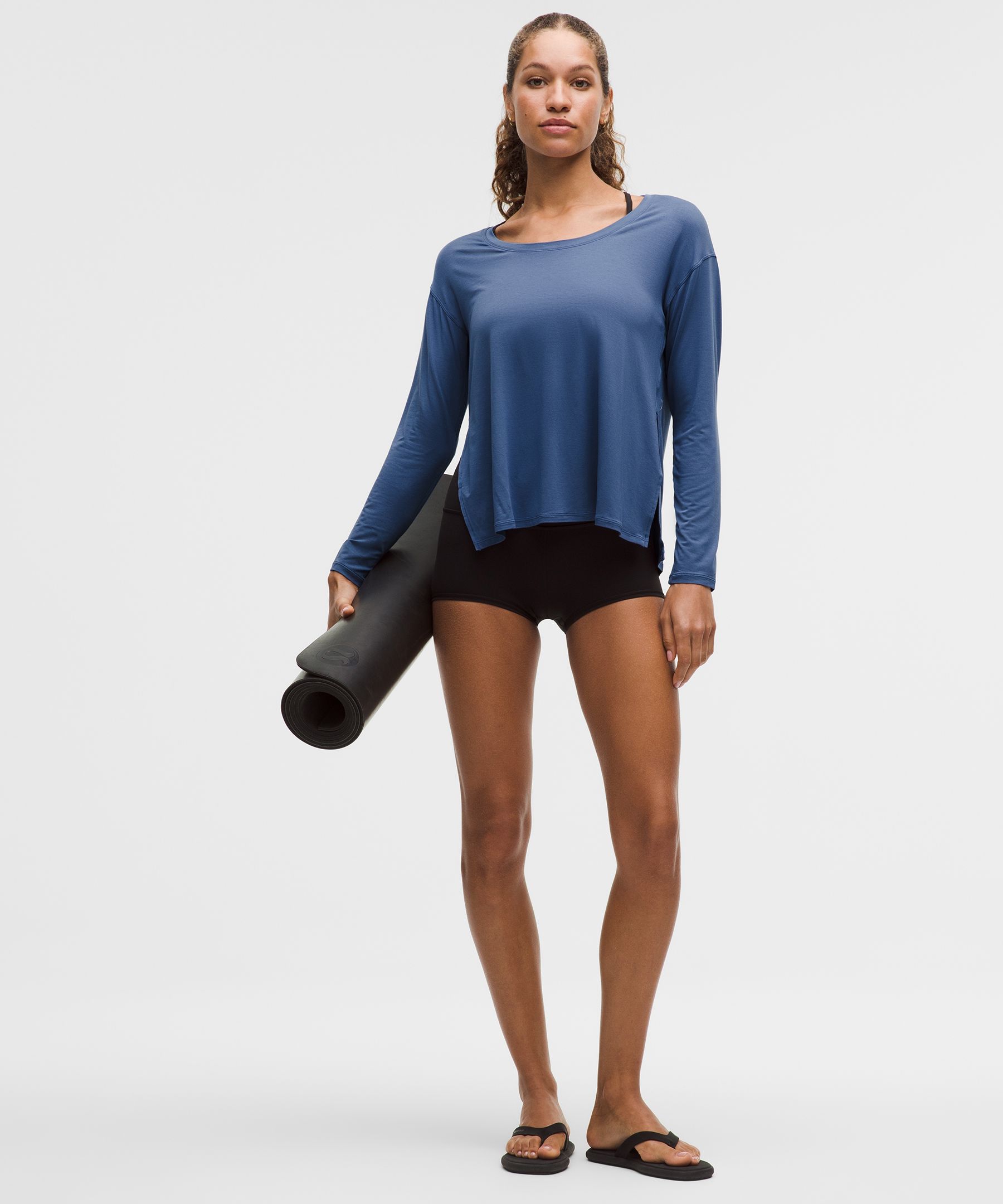 SilkAppeal サイドスリット長袖シャツ | ロングスリーブ | Lululemon JP