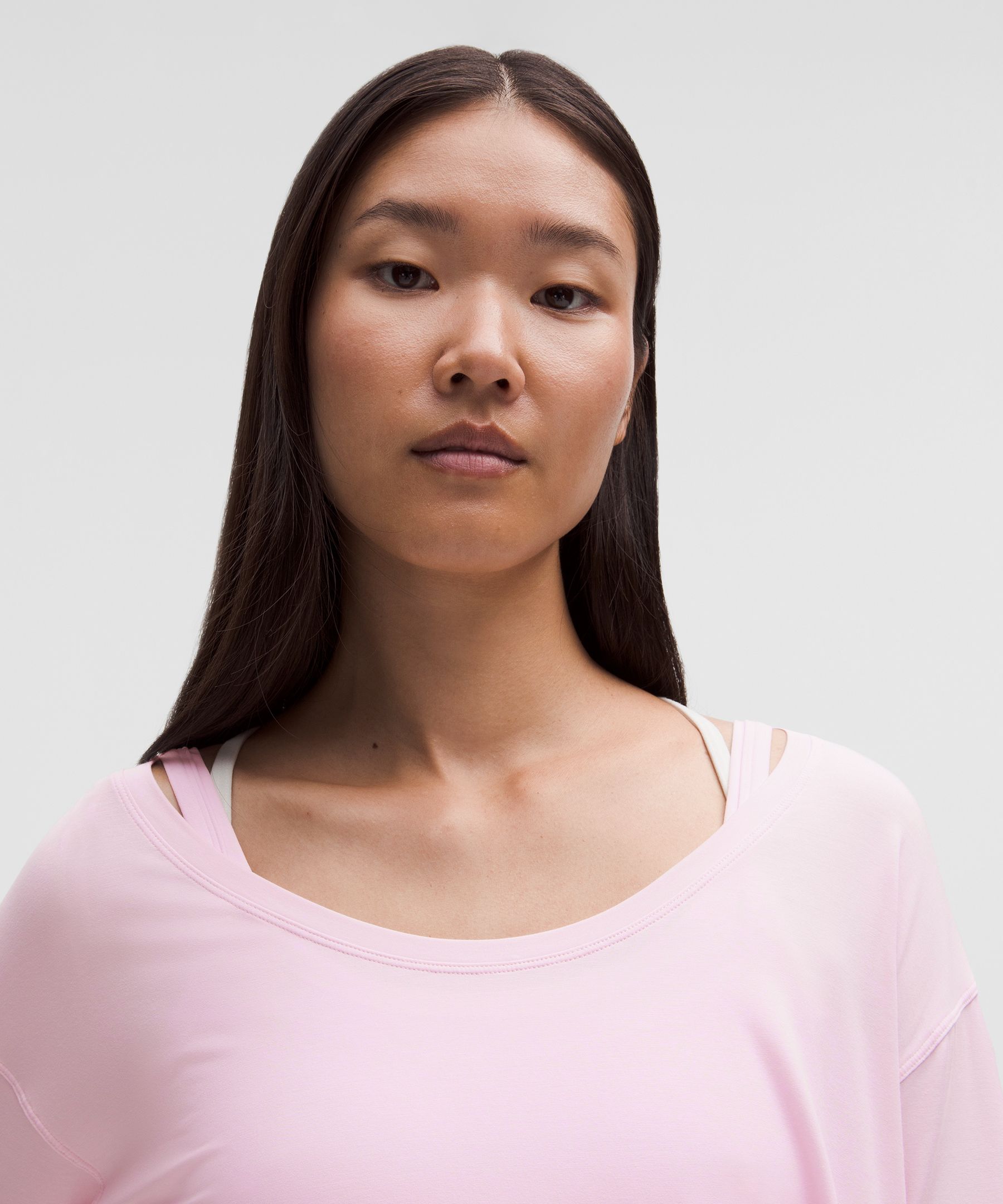 Lululemon Silkappeal Side-slit Long-sleeve Shirt In Pink