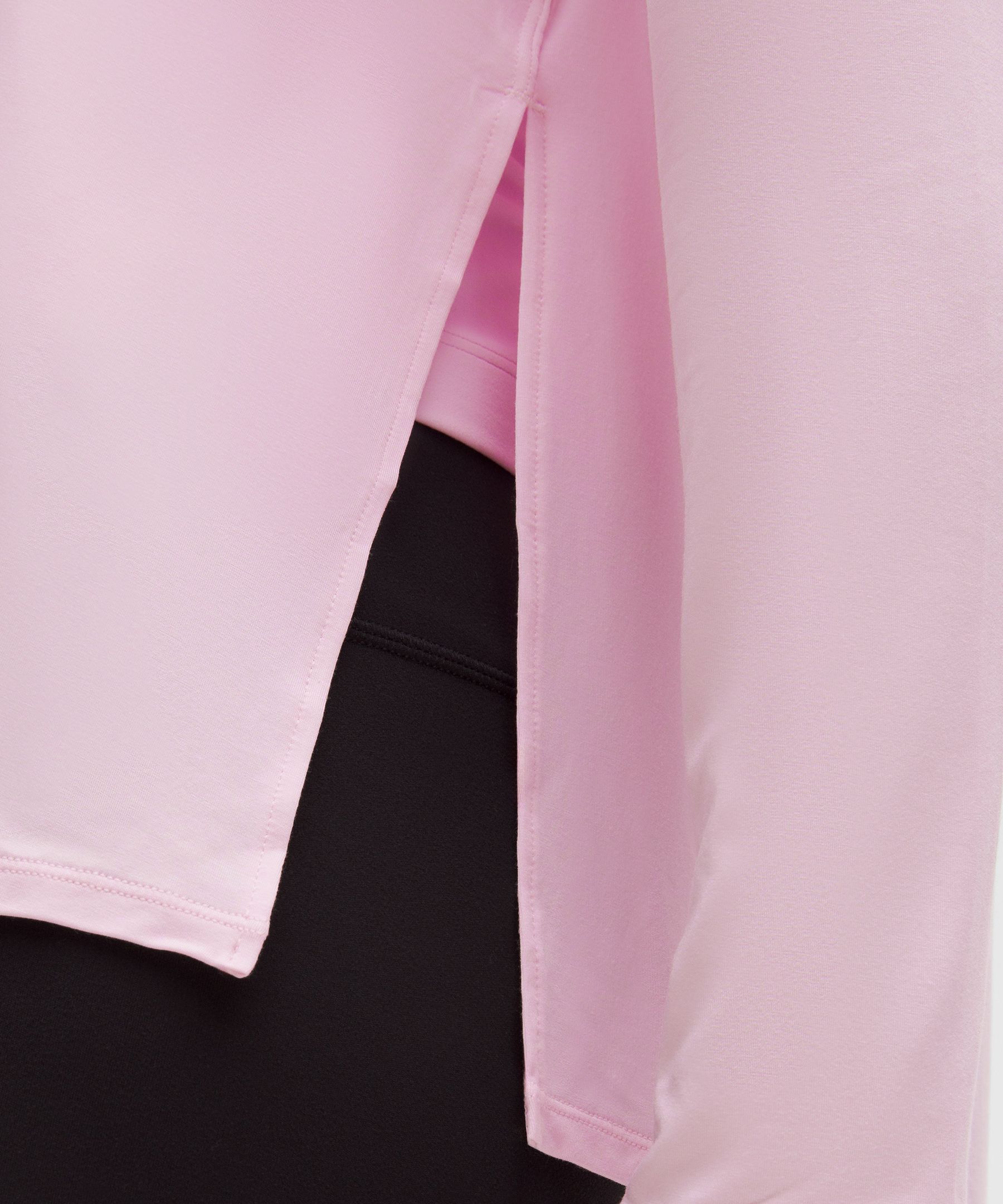 Lululemon Silkappeal Side-slit Long-sleeve Shirt In Pink