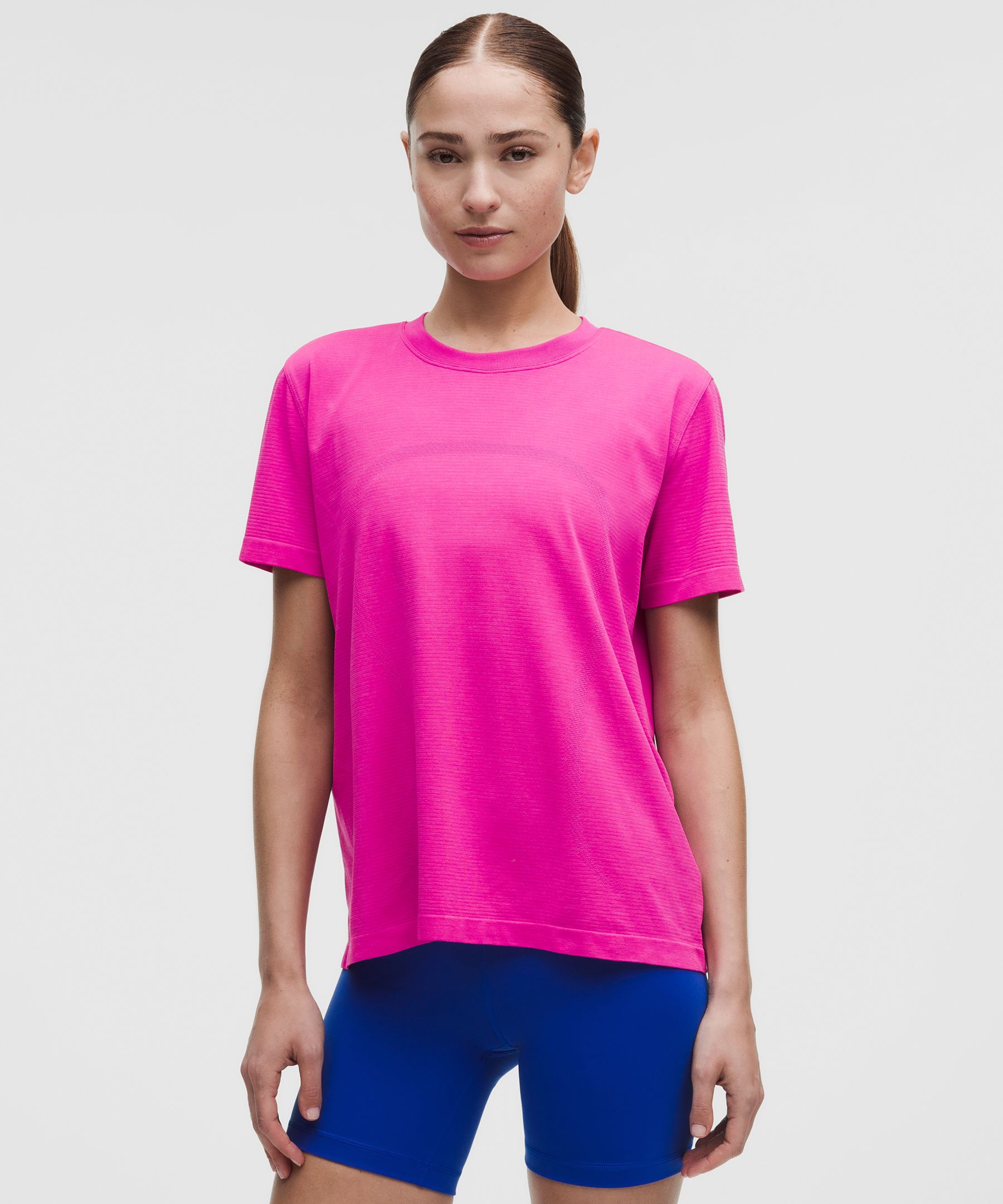 Swiftly Relaxed Short-Sleeve Shirt Hip Length 