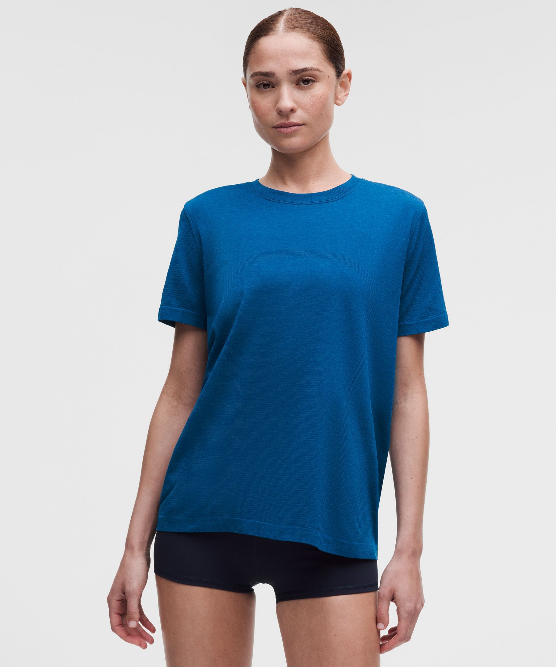 Swiftly Relaxed Short-Sleeve Shirt Hip Length 